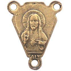  Sacred Heart with Mary Center piece - Bronze (1.1 cm-0.4)、mySite、elrpsem3k