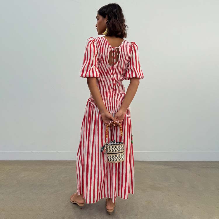 Red Stripe Nara Dress、mySite、solidvoid