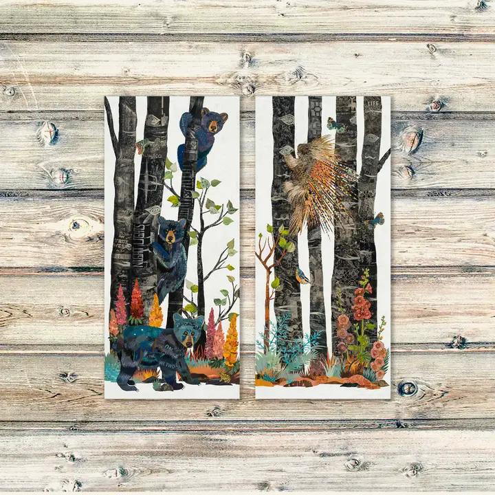 Art Print | Mountain Modern | Midnight Forest (Porcupine)、mySite、g9winljtr