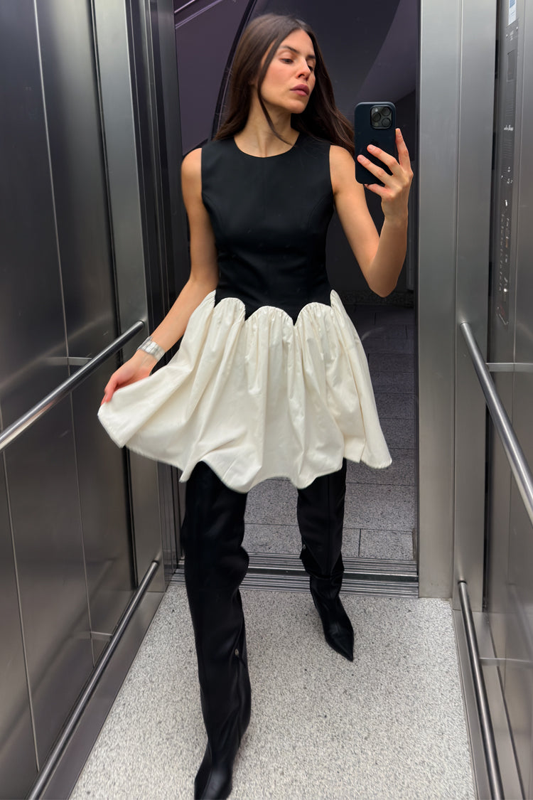 Black and Cream Mini Monika Dress、mySite、solidvoid