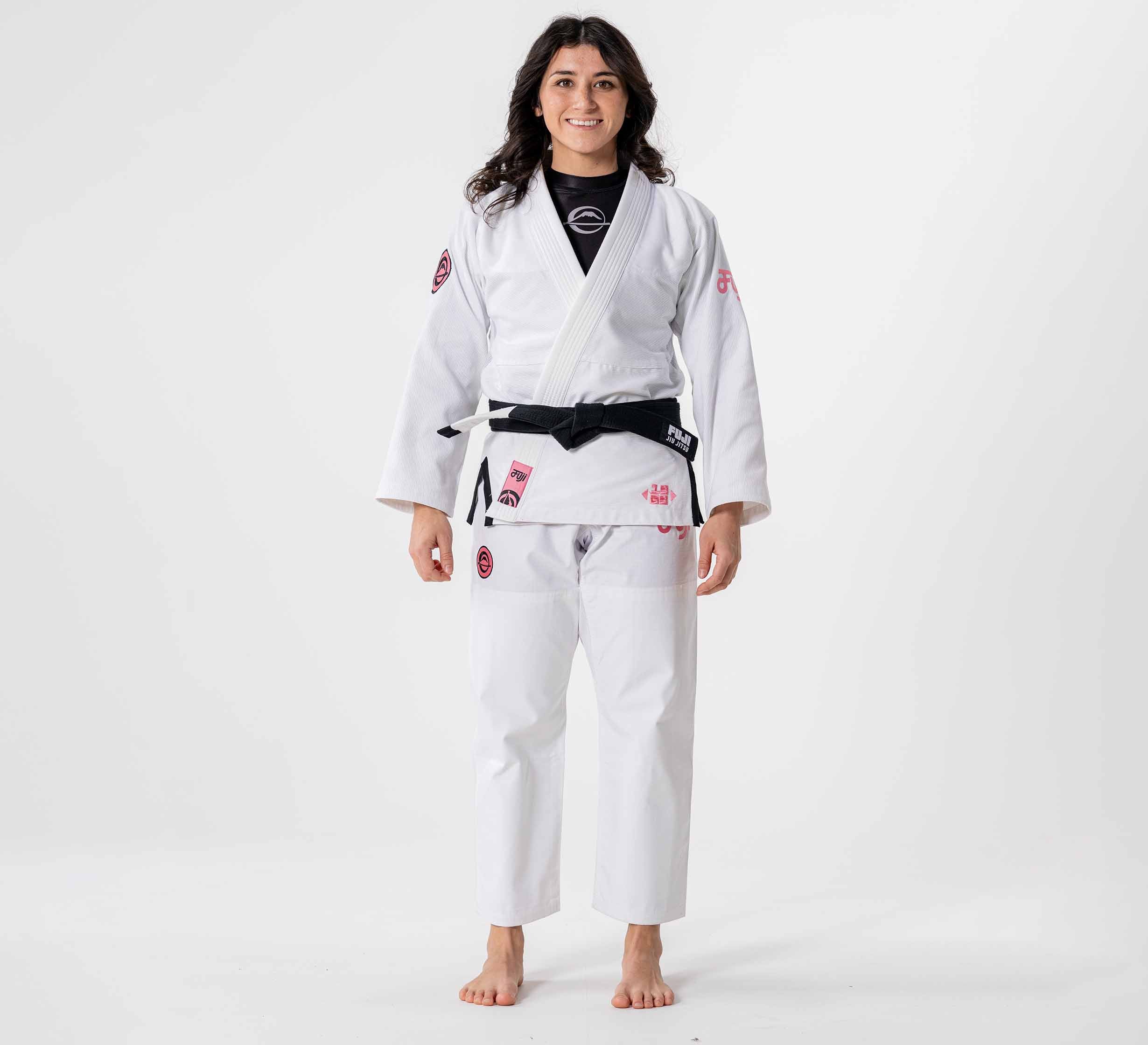 Womens Flow-Tech BJJ Gi White/Pink/Teal、mySite、gigharbornorthrealestate