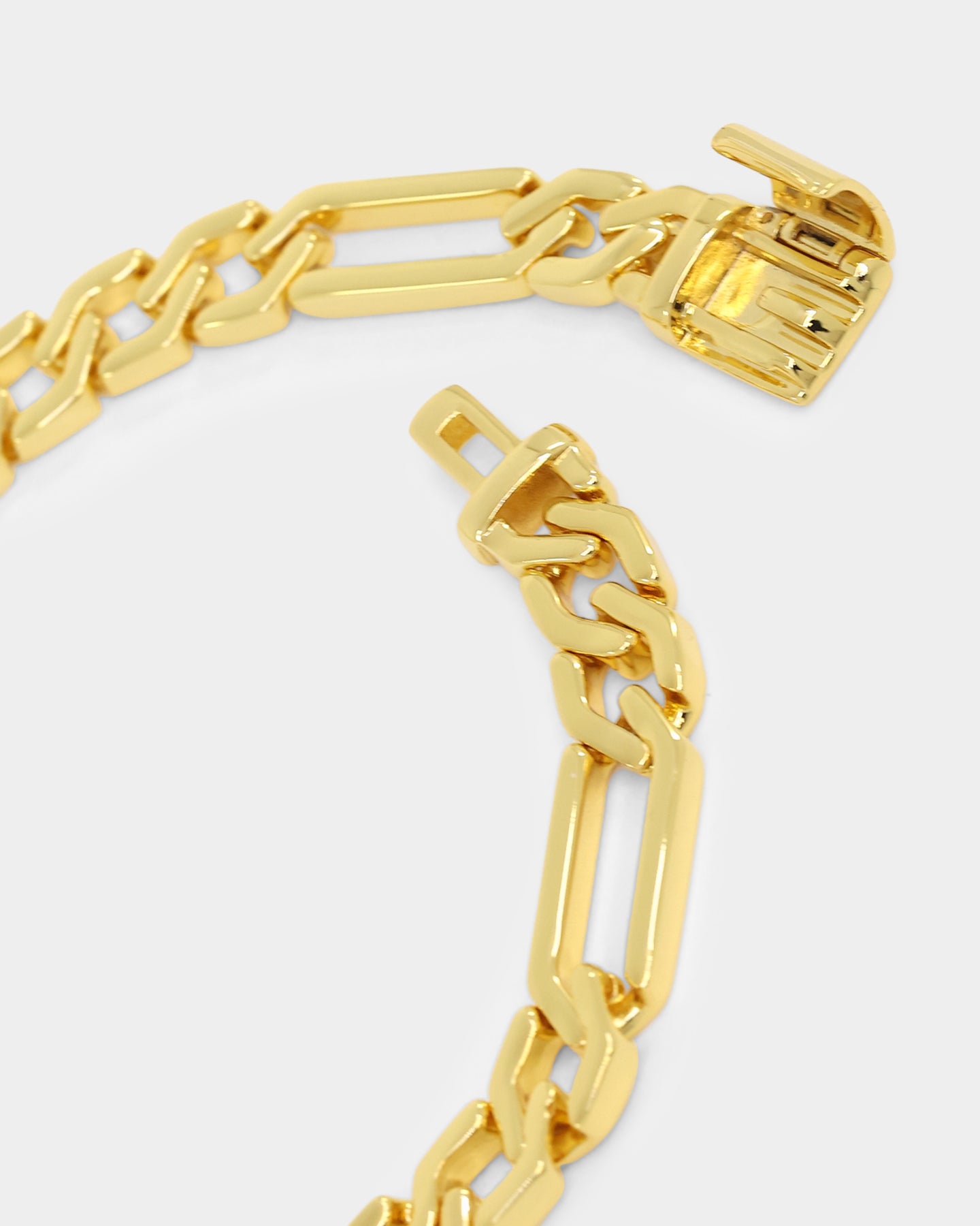 NXS Sharp Cut Figaro Bracelet Gold、mySite、zt4zffjzw