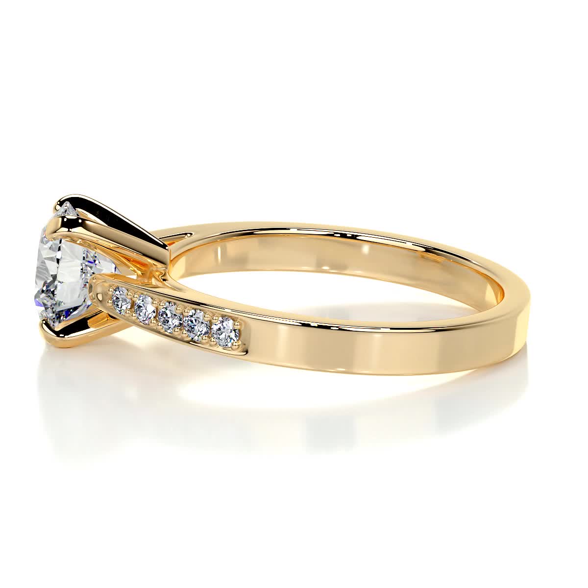 Margaret Diamond Engagement Ring -18K Yellow Gold、mySite、hinf8tx79