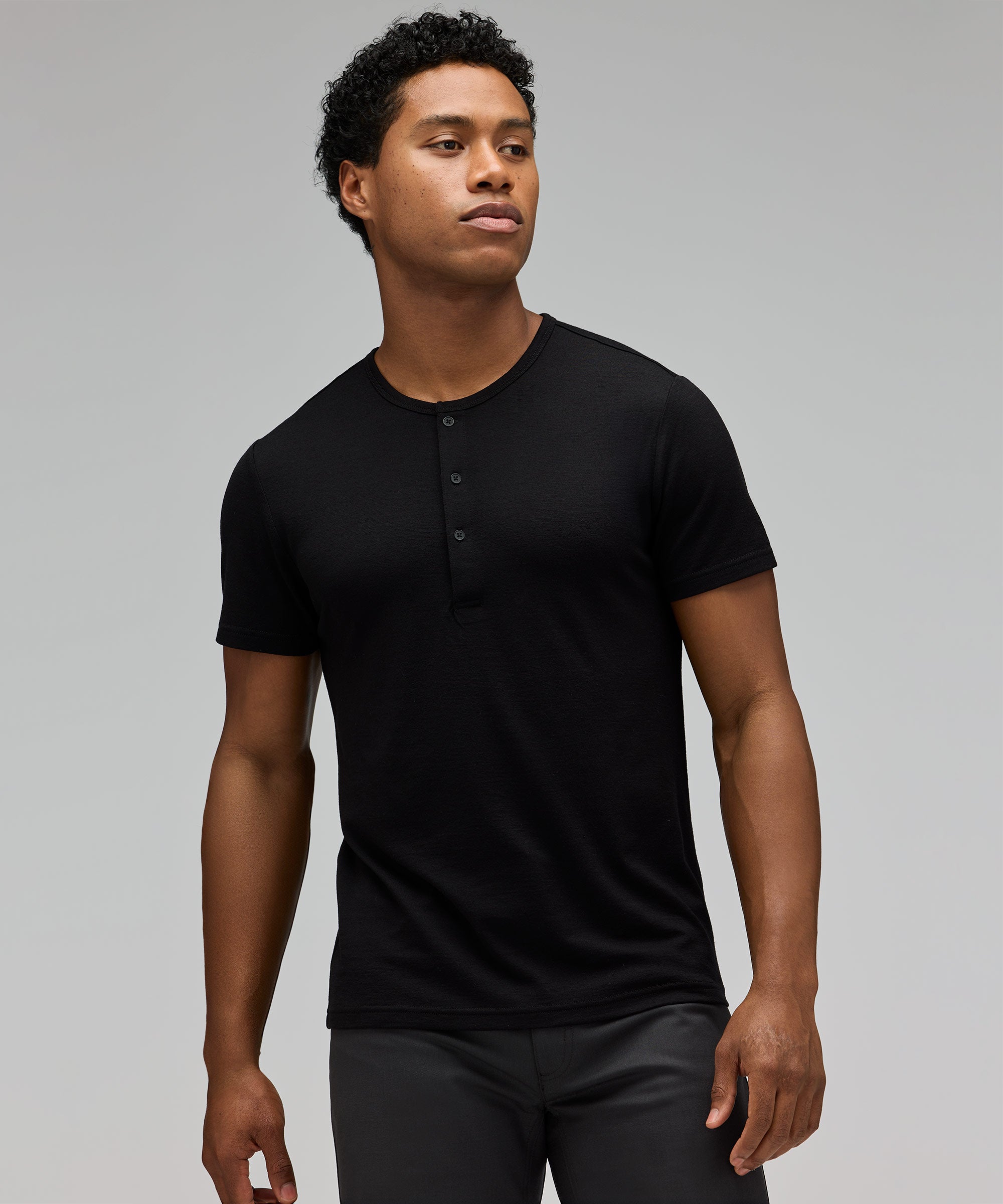 Men's Merino Short Sleeve Henley、mySite、noshort
