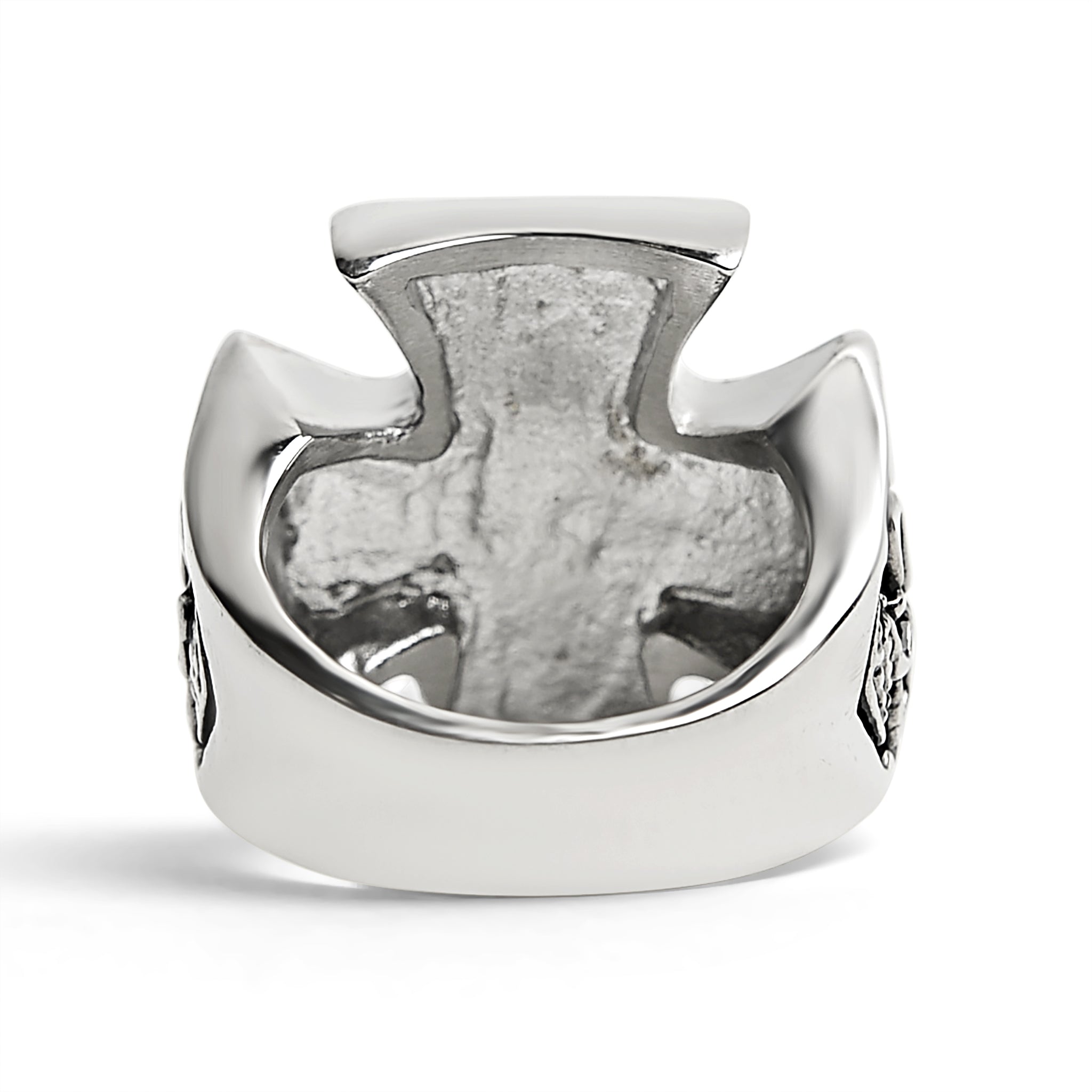 Stainless Steel 13 Skull Maltese Cross Signet Ring / SCR4001、mySite、dreamappss