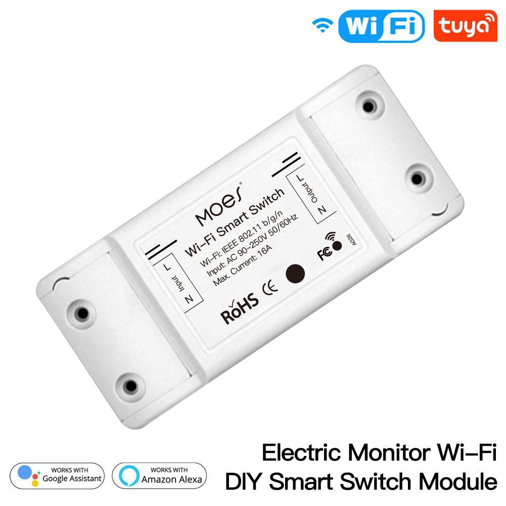 WiFi DIY Smart Switch Electric Current Voltage Power Monitor Universal Module 16A、mySite、fannypackpong