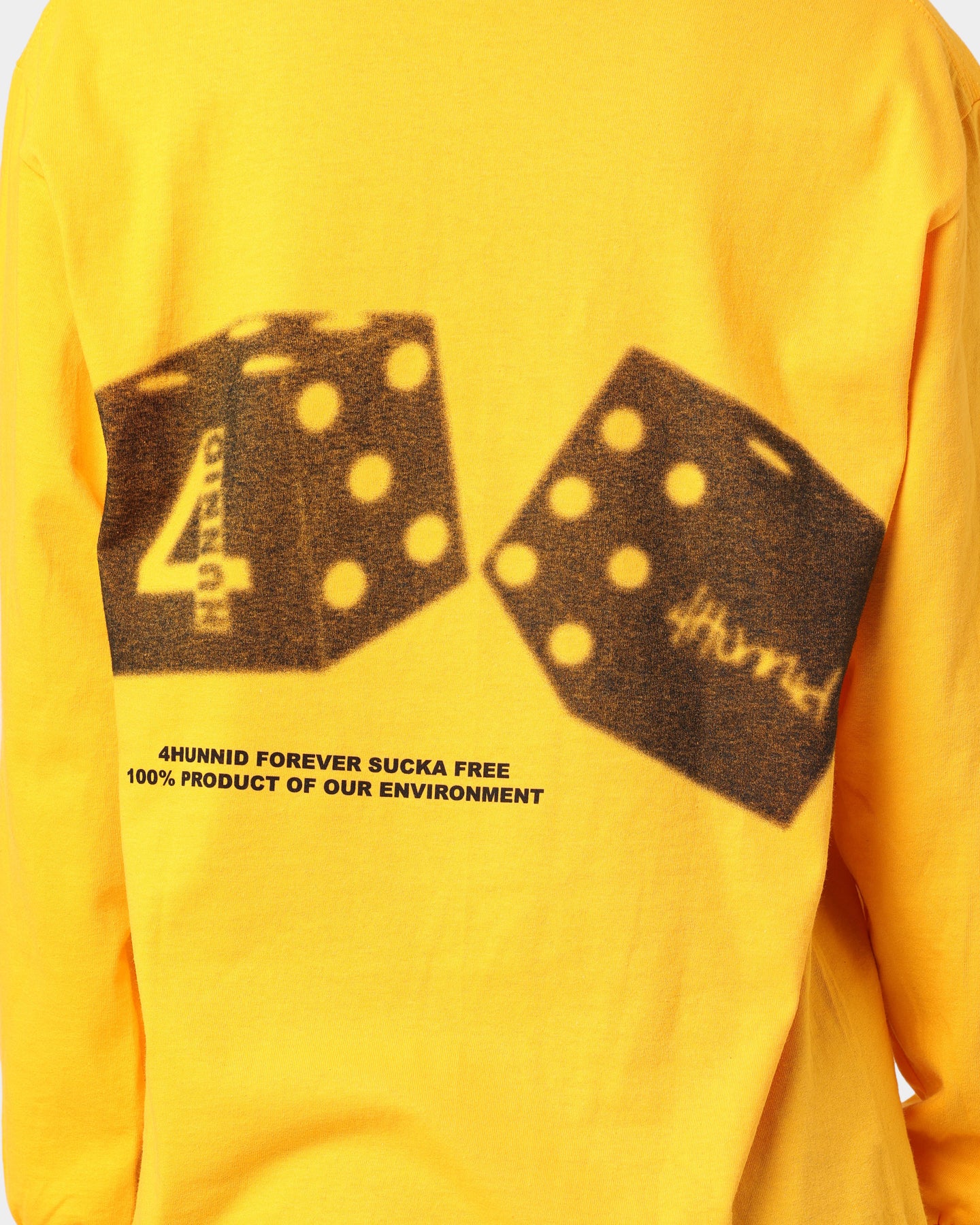 4HUNNID Roll The Dice Long Sleeve T-Shirt Mustard、mySite、zt4zffjzw