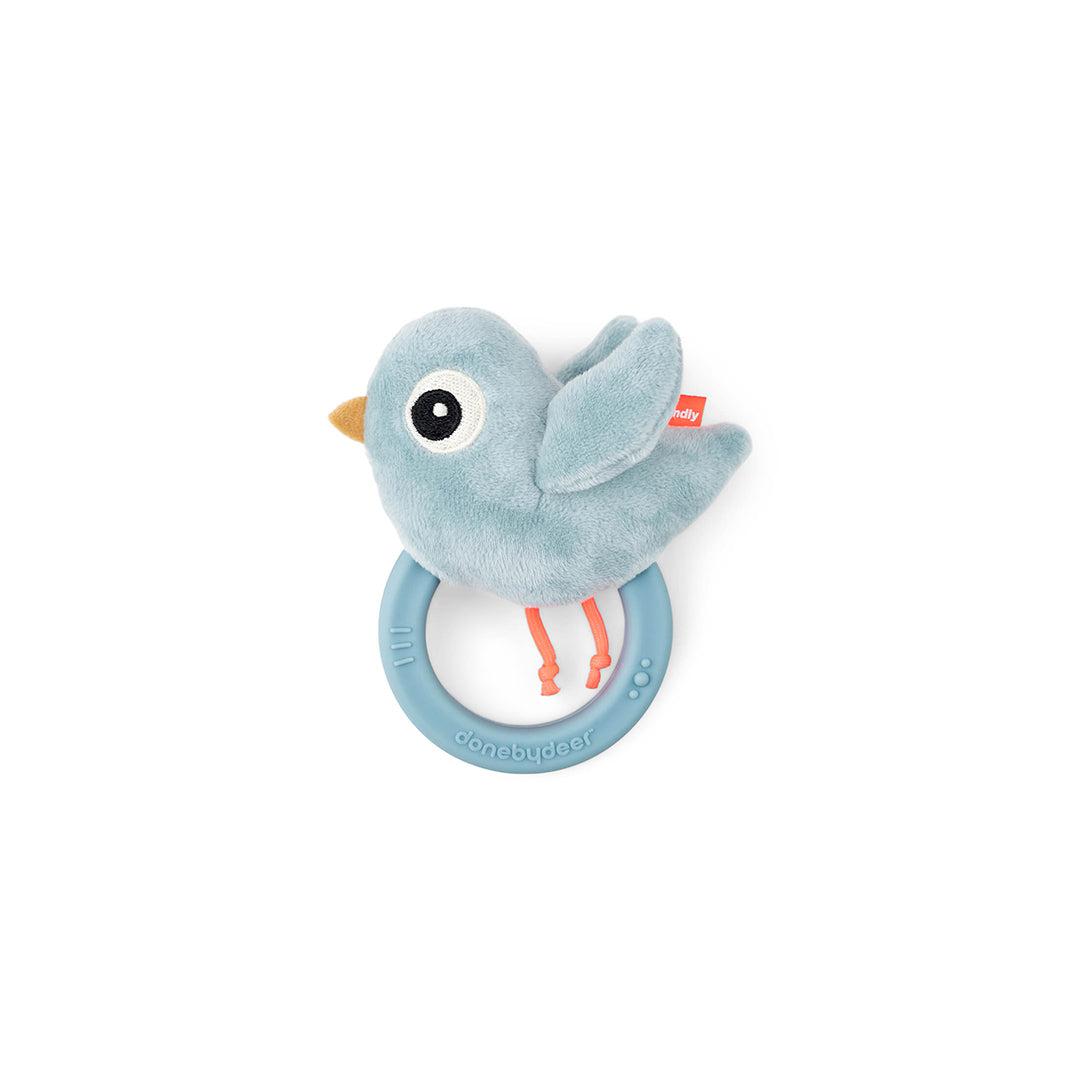  Done by Deer Sensory Rattle With Teether - Blue - Birdee、mySite、merchandisen