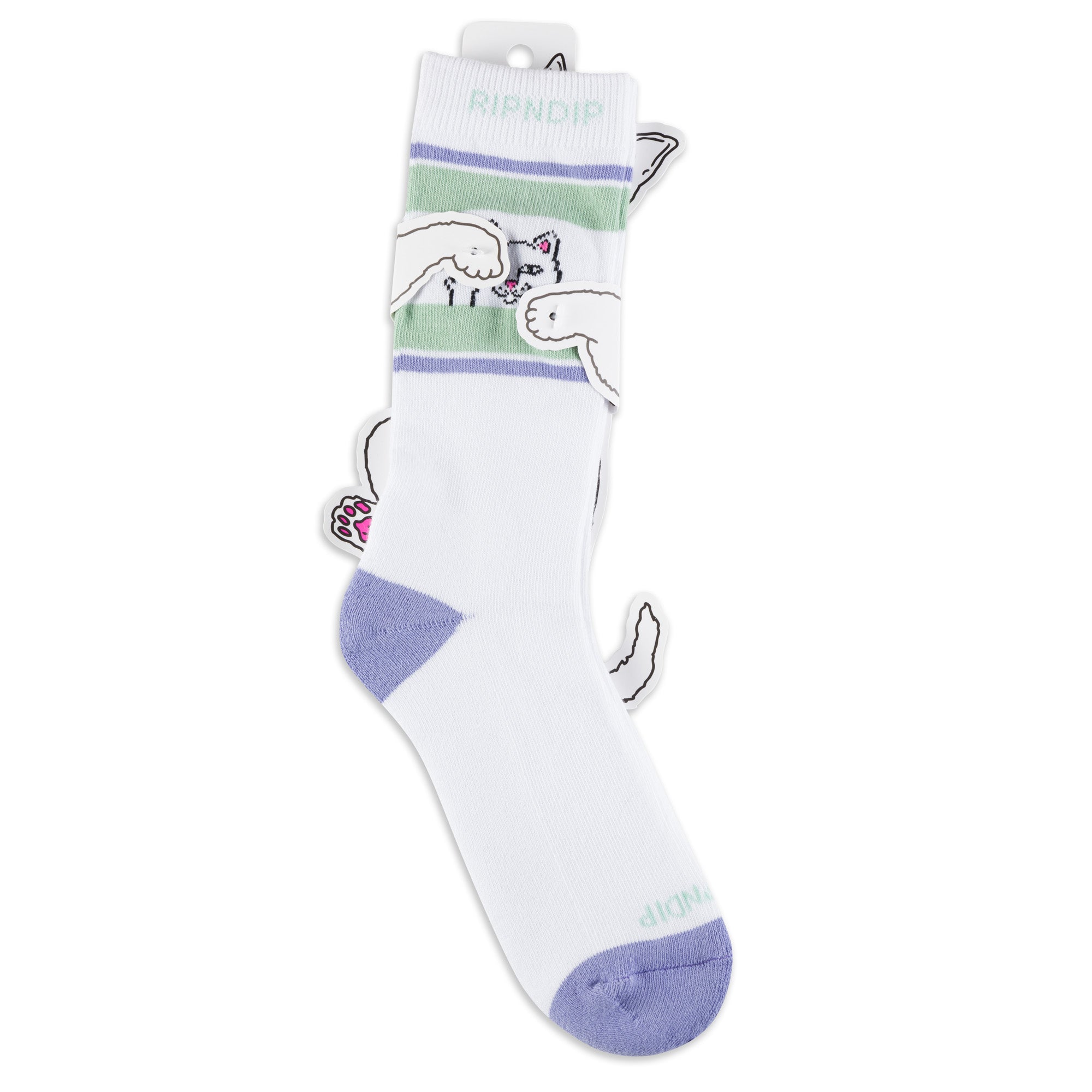  Peeking Nermal Socks (Lilac/Sage)、mySite、merchandisen