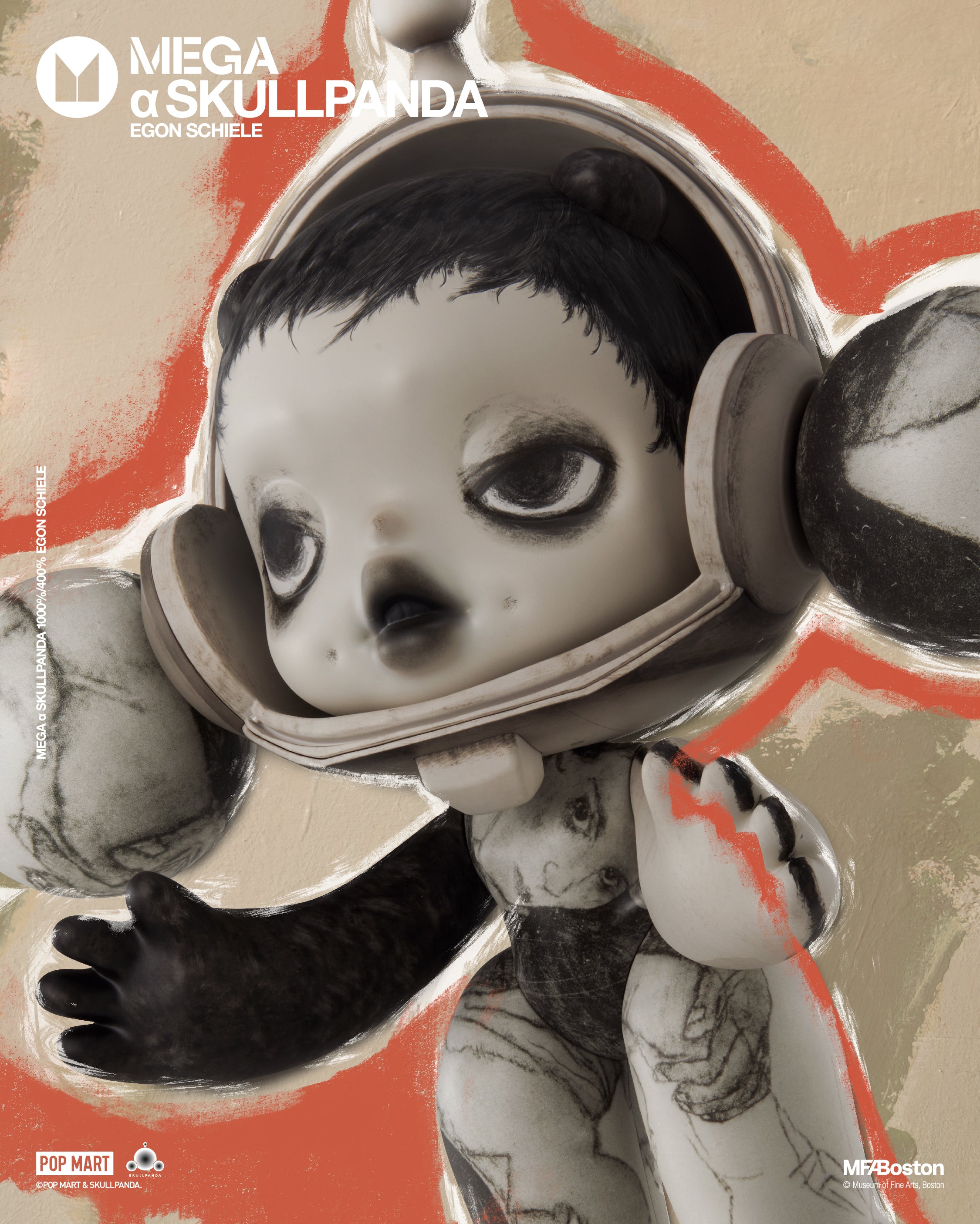  POP MART MEGA α SKULLPANDA 400% Egon Schiele、mySite、greenlandpopulation