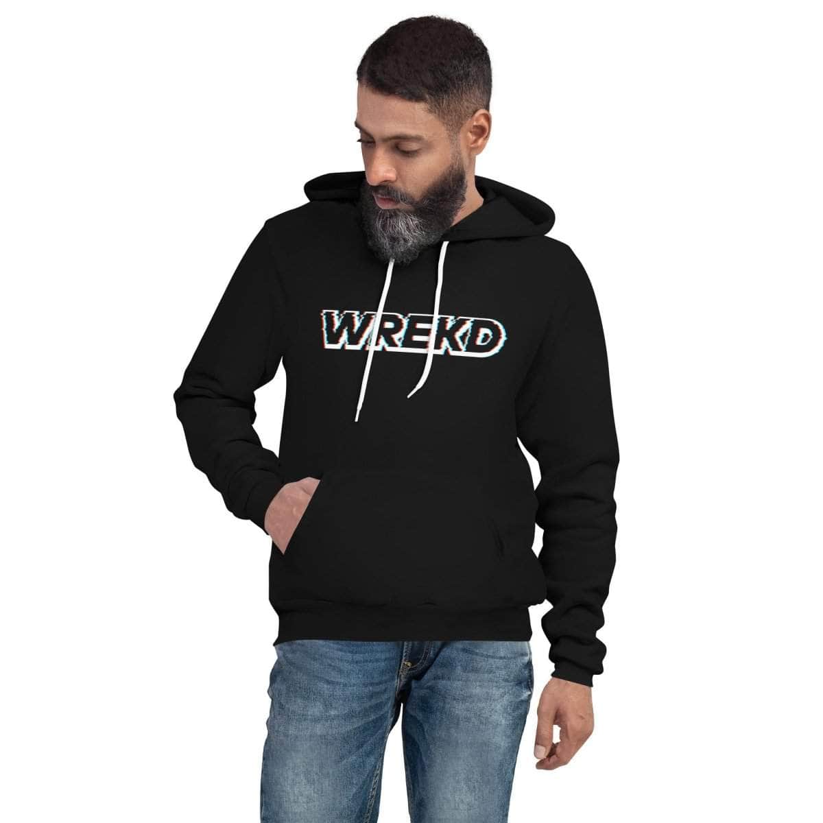  WREKD Analog OSD Unisex Logo Hoodie、mySite、merchandisen