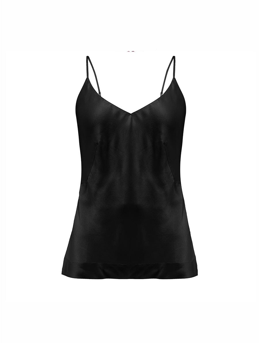 Fleur Du Jour Black Silk Camisole、mySite、justintrudeaud