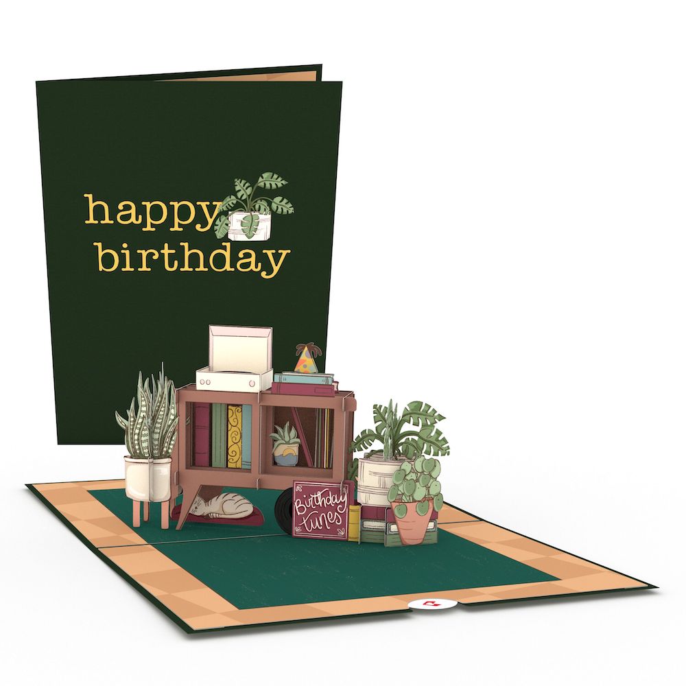 Birthday Houseplants Pop-Up Card、mySite、solidvoid