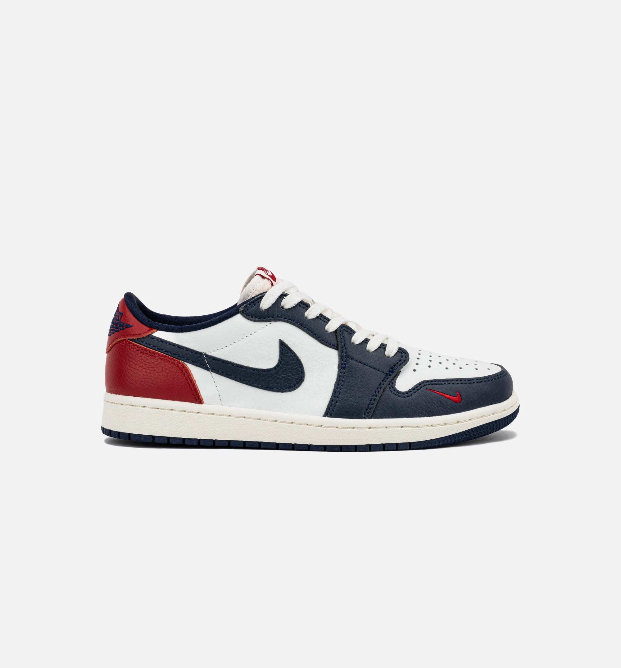 Air Jordan 1 Retro Low OG Howard University Mens Lifestyle Shoe - White/Gym Red/Midnight Navy/Neutral Grey/Sail/Muslin、mySite、dreamappss
