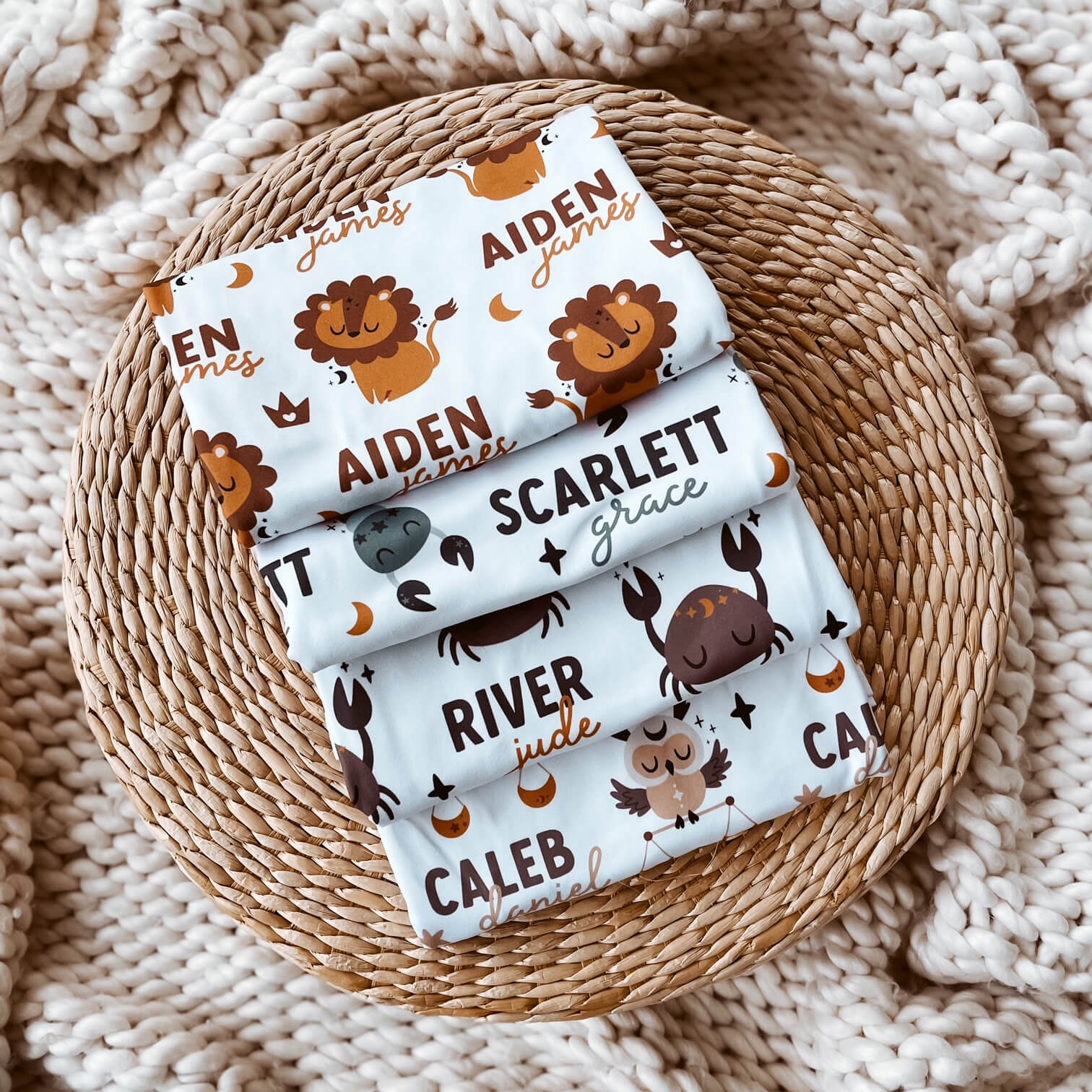  Zodiac Sign Personalized Baby Name Swaddle Blankets、mySite、layawaytickets