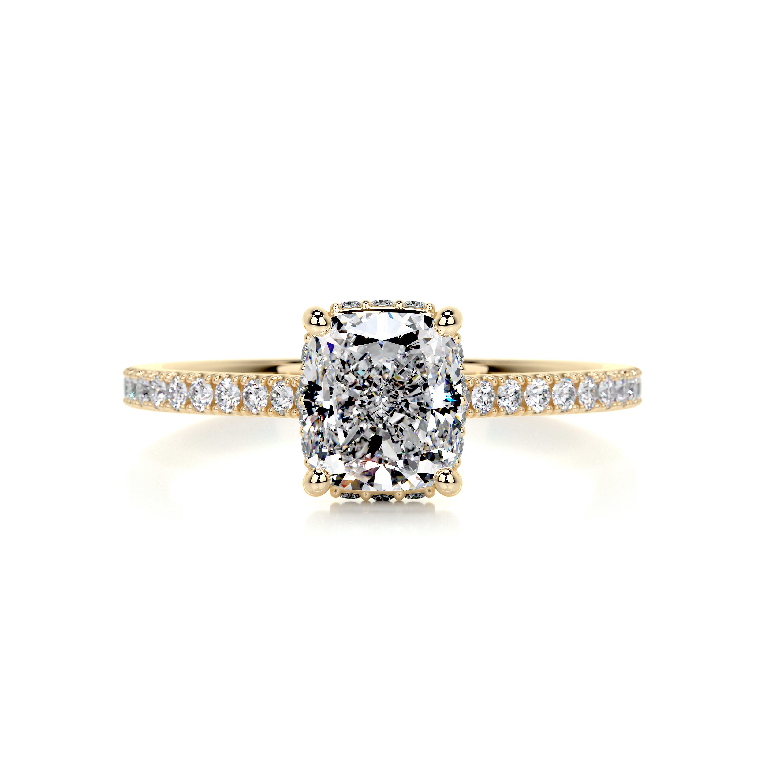 Deandra Diamond Engagement Ring -18K Yellow Gold、mySite、hinf8tx79