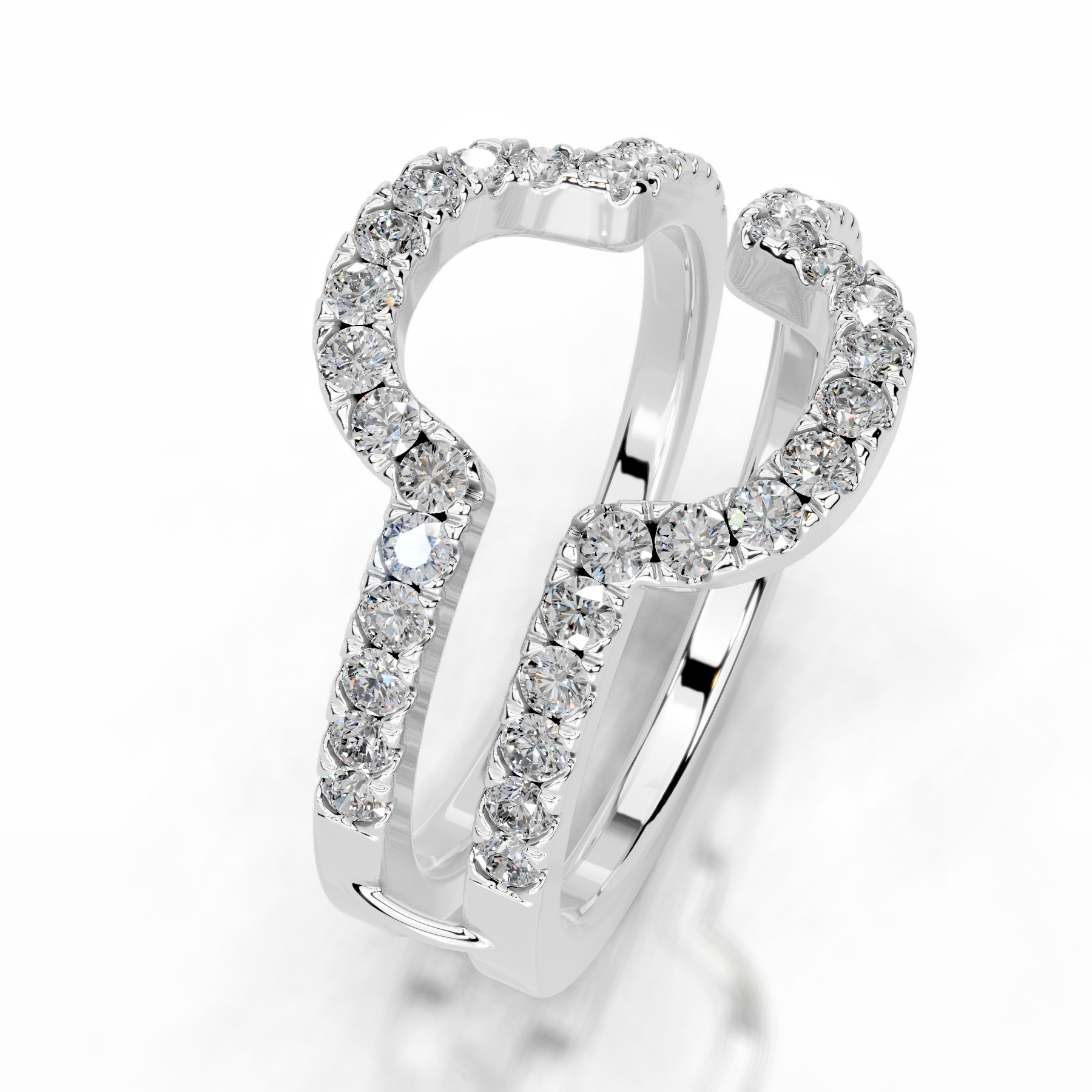 Yana Lab Grown Diamond Wedding Ring (0.50 Carat) -18K White Gold、mySite、hinf8tx79