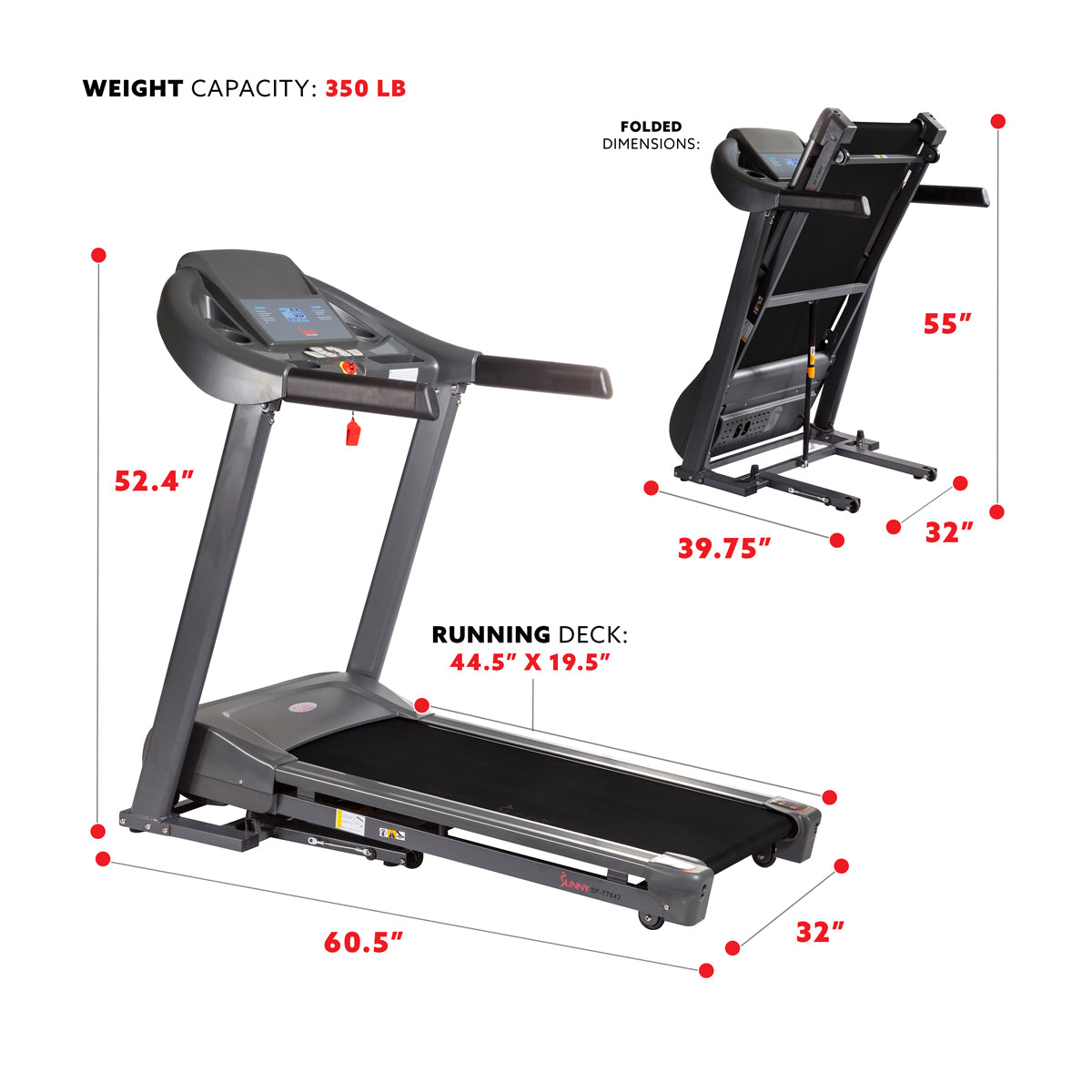  Heavy Duty Treadmill High Weight 350 LB Capacity for Walking、mySite、ghnorth
