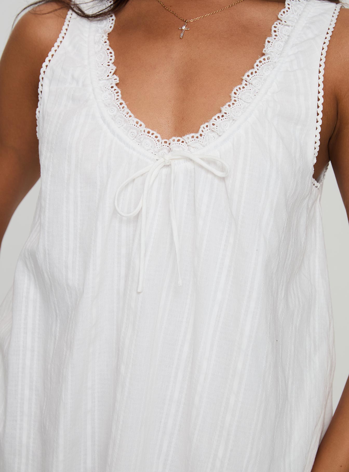 Antiquity Swing Mini Dress White Petite、mySite、solidvoid