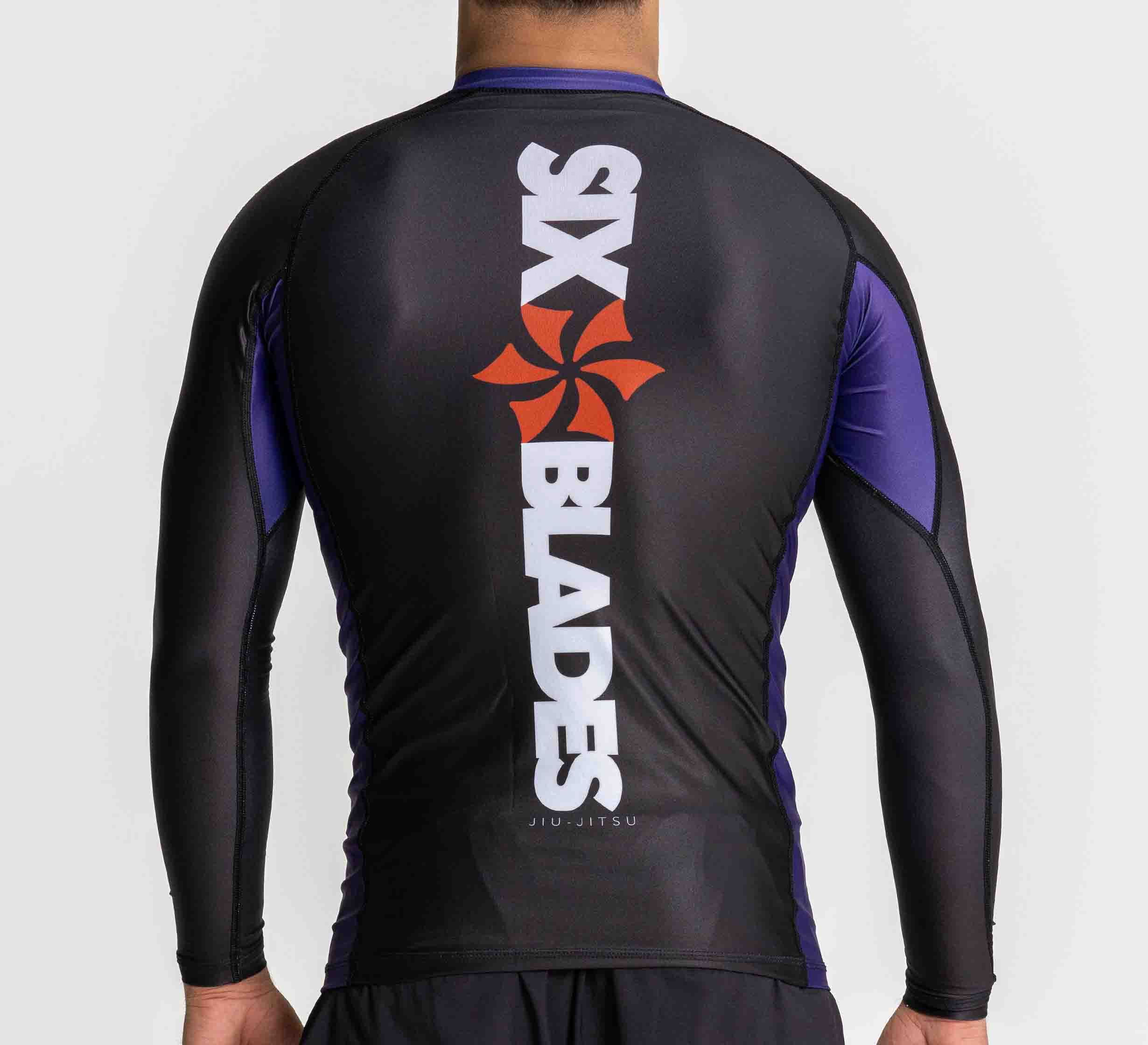 Six Blades Long Sleeve Rashguard Purple、mySite、gigharbornorthrealestate