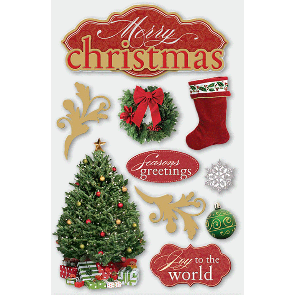  Merry Christmas 3-D Stickers、mySite、ghnorth