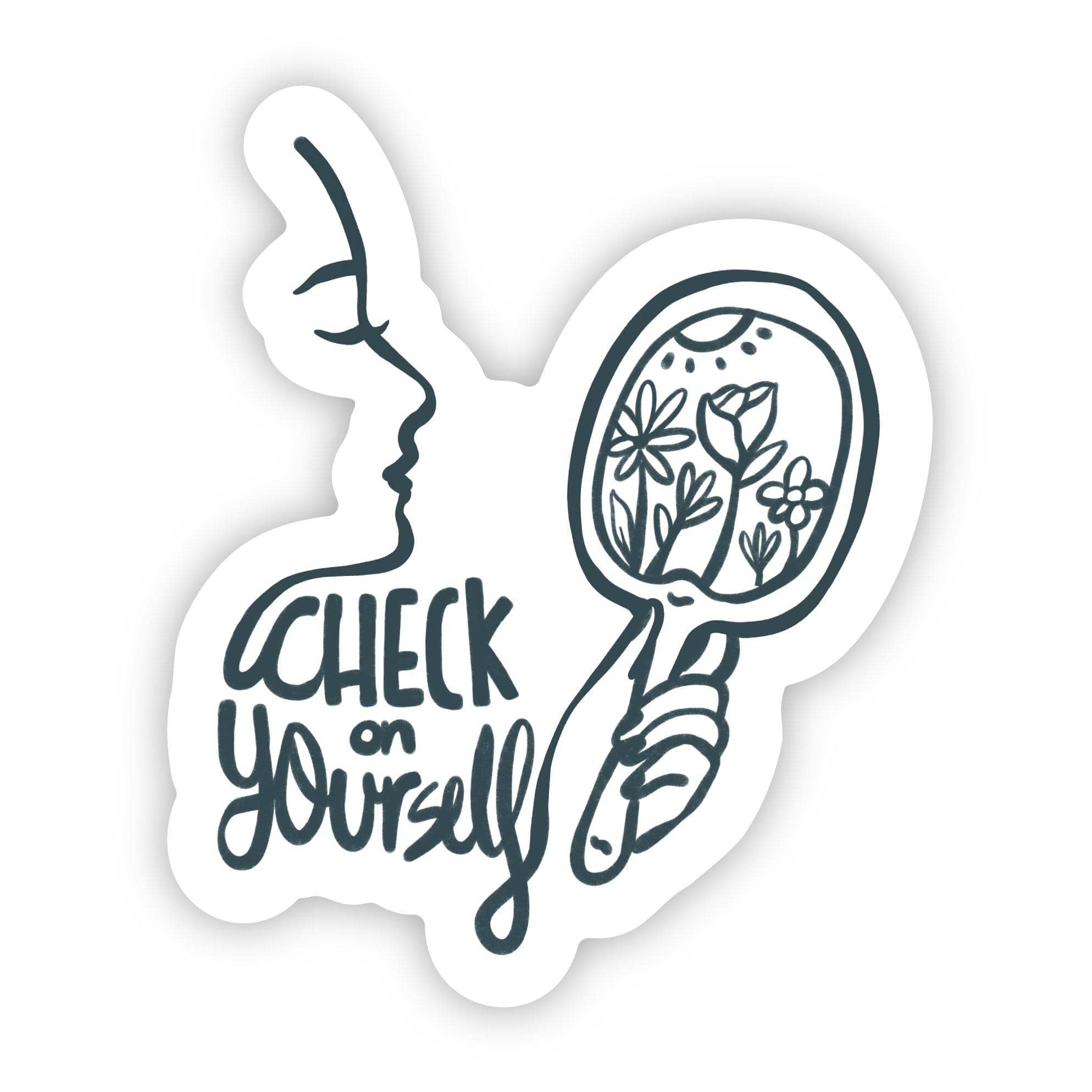  Check on Yourself Mental Health Sticker、mySite、elrpsem3k