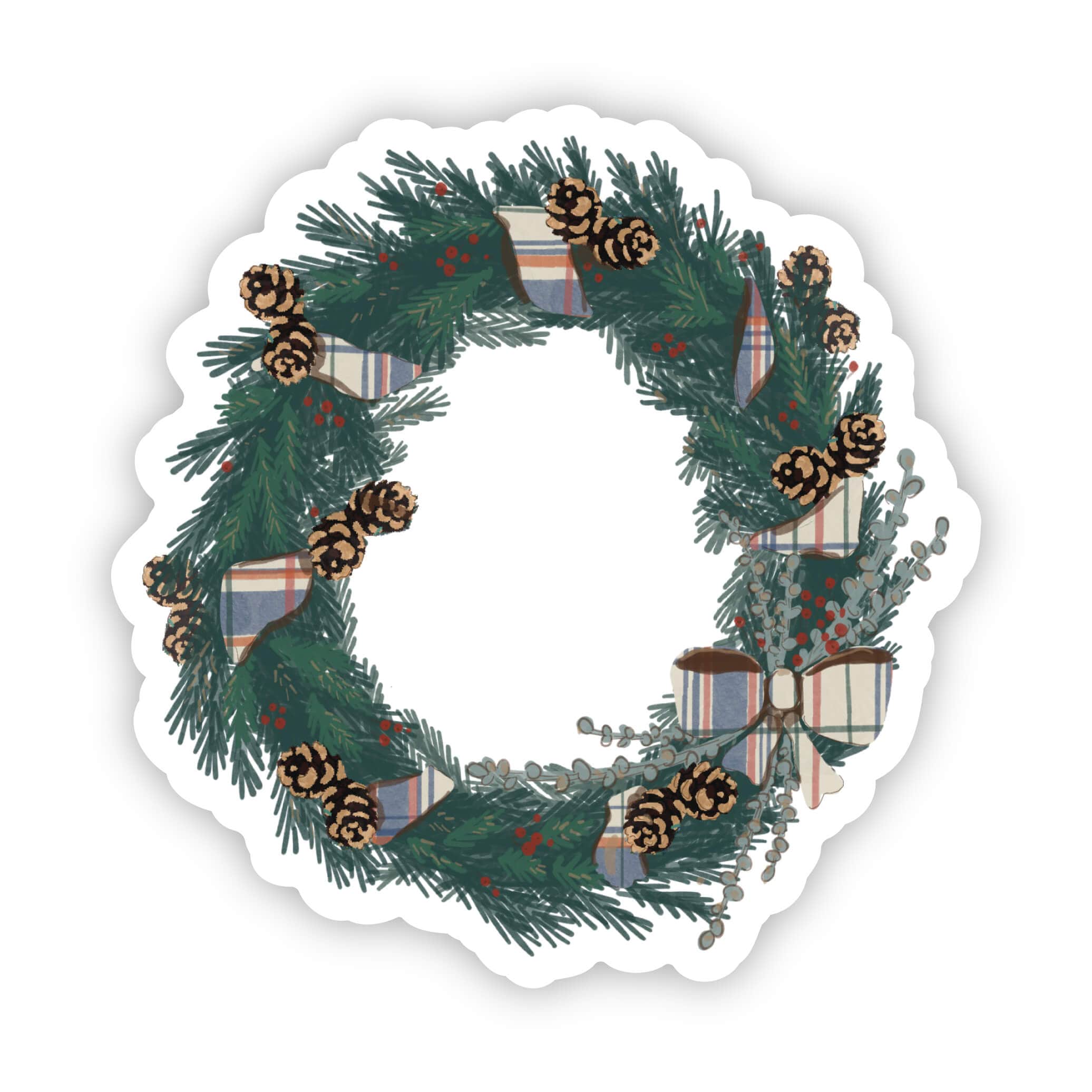  Holiday Wreath Sticker、mySite、elrpsem3k