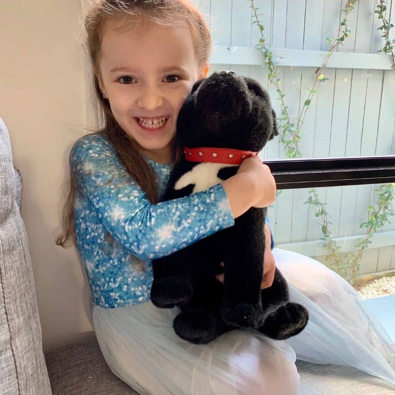 Black Staffordshire Bull Terrier Large Size 33cm/13、mySite、g9winljtr