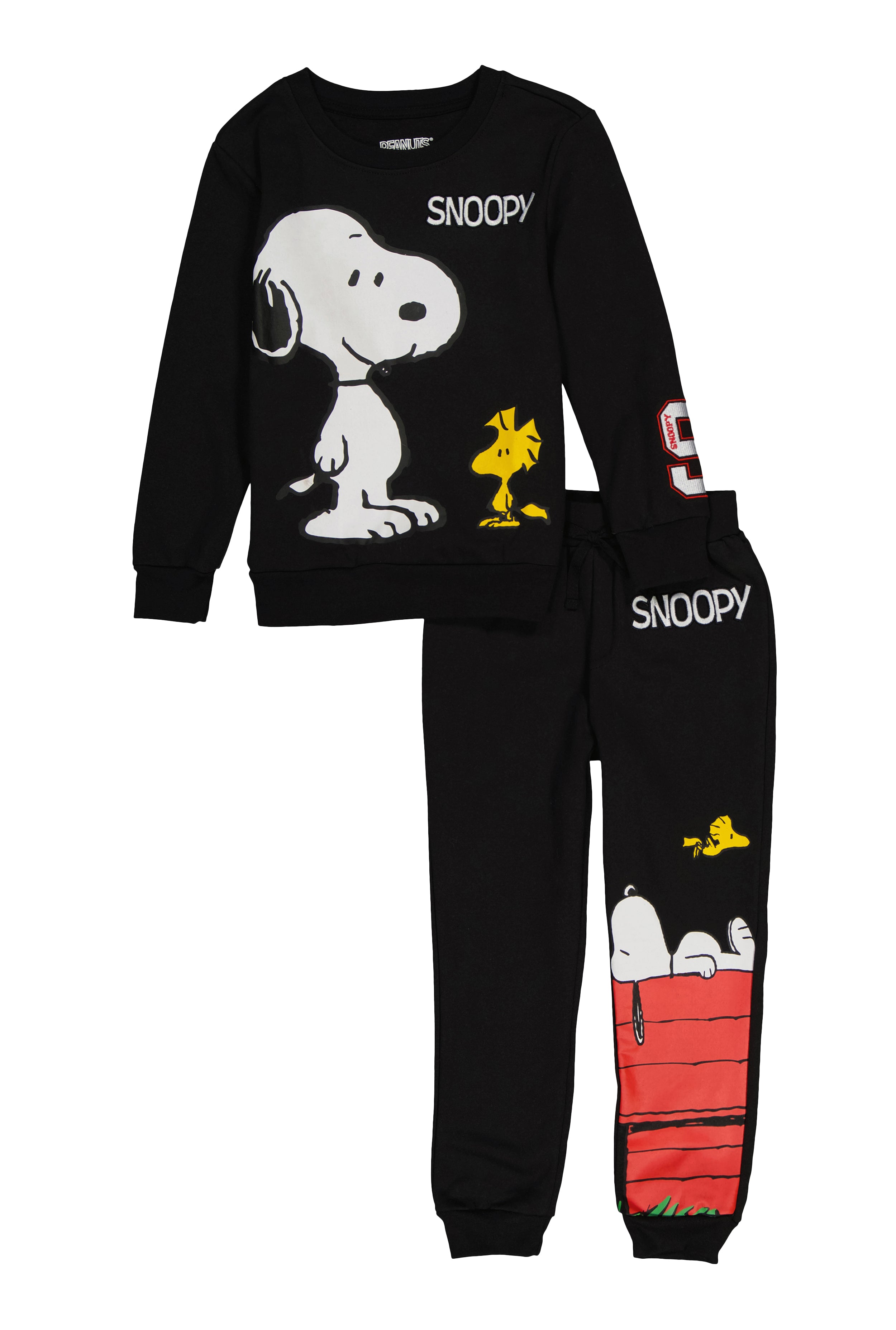 Little Boys Snoopy Graphic Sweatshirt and Joggers Set、mySite、camillekostekn