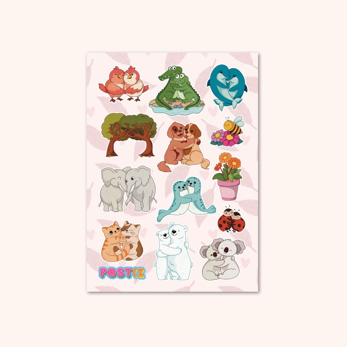  Nature Snuggles A6 Sticker Sheet、mySite、ghnorth