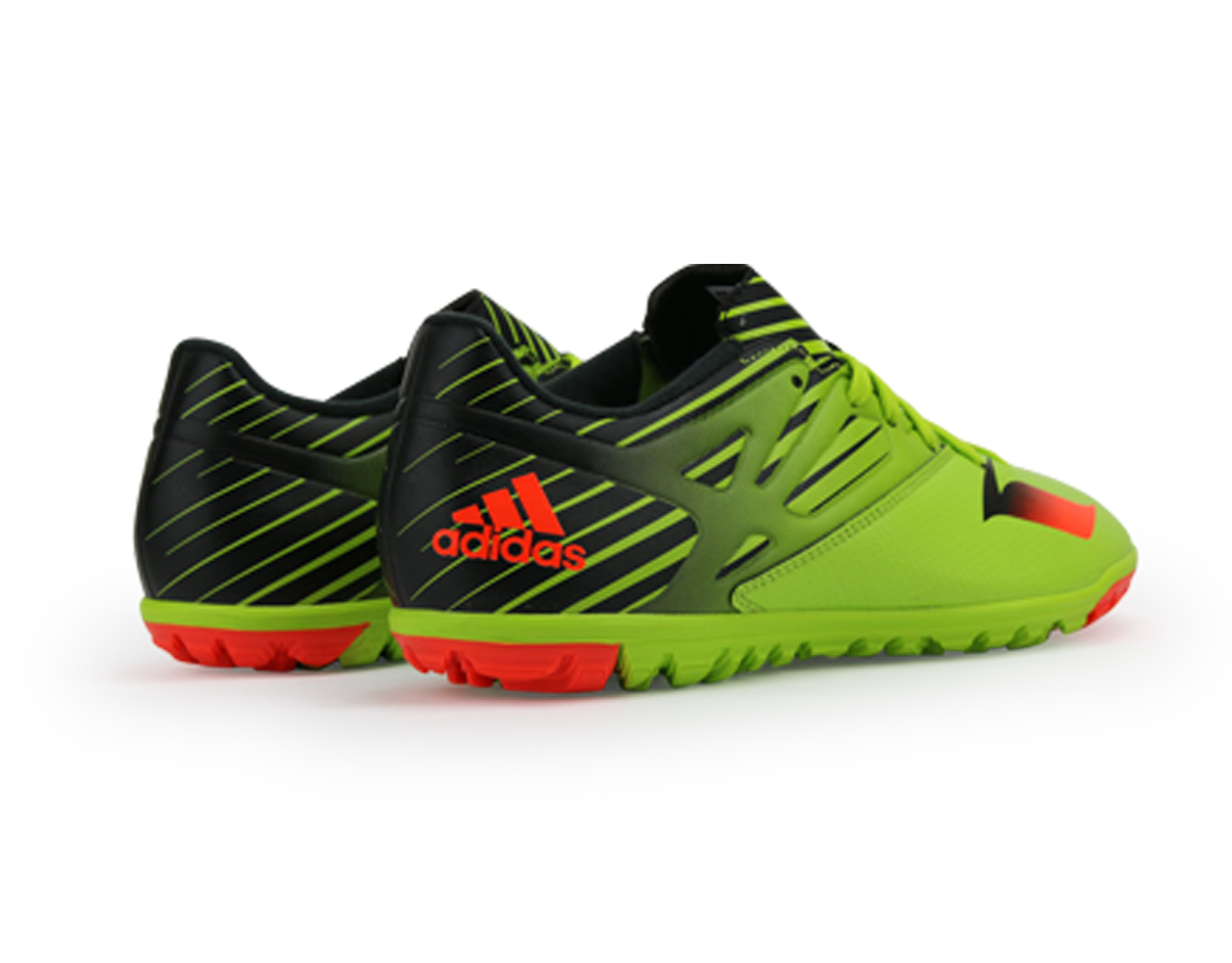 adidas Men's Messi 15.3 Turf Soccer Shoes Semi Solar Slime/Solar Red/Core Black、mySite、noshort