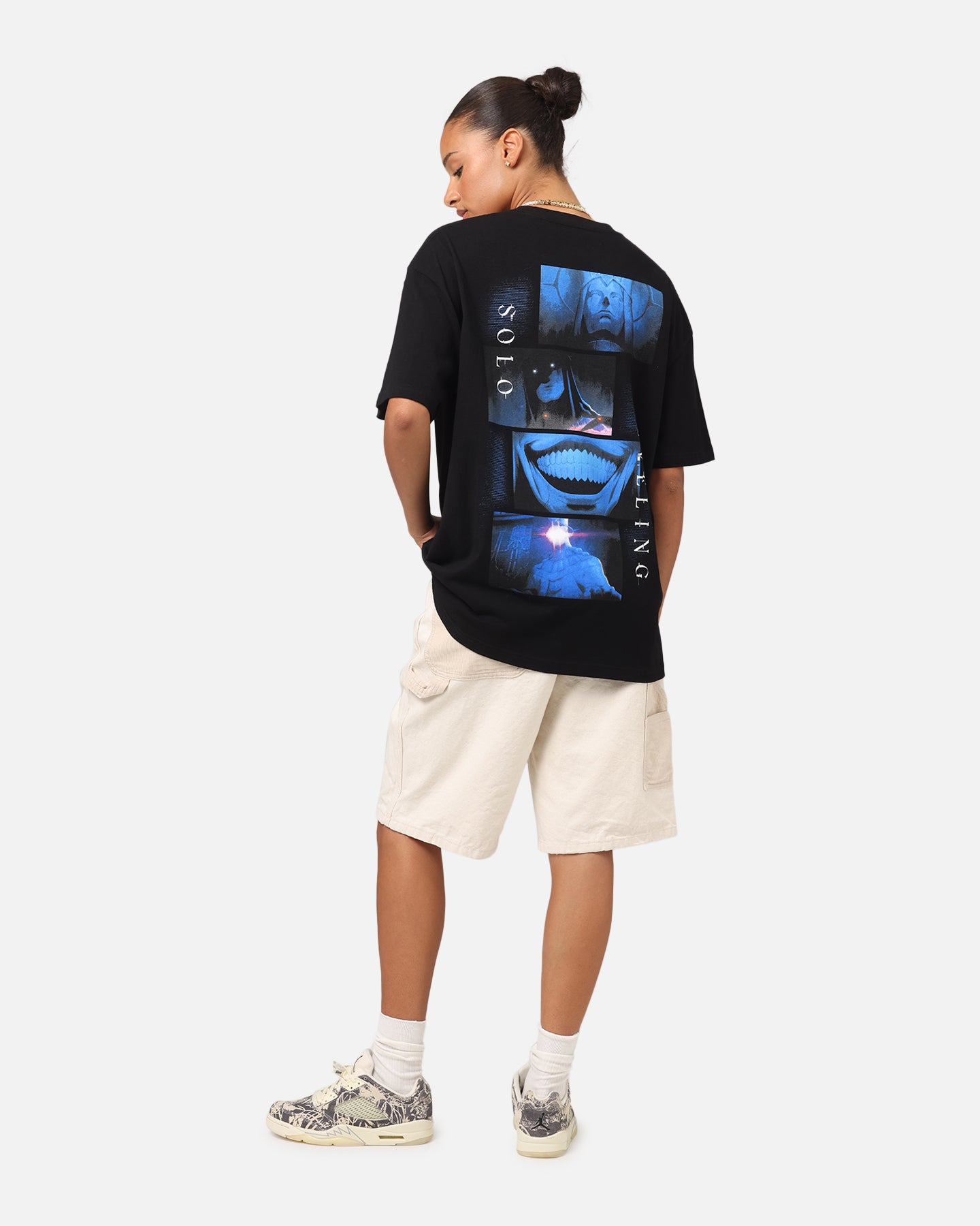 Goat Crew X Solo Leveling Statue Of God Heavy T-Shirt Black、mySite、zt4zffjzw