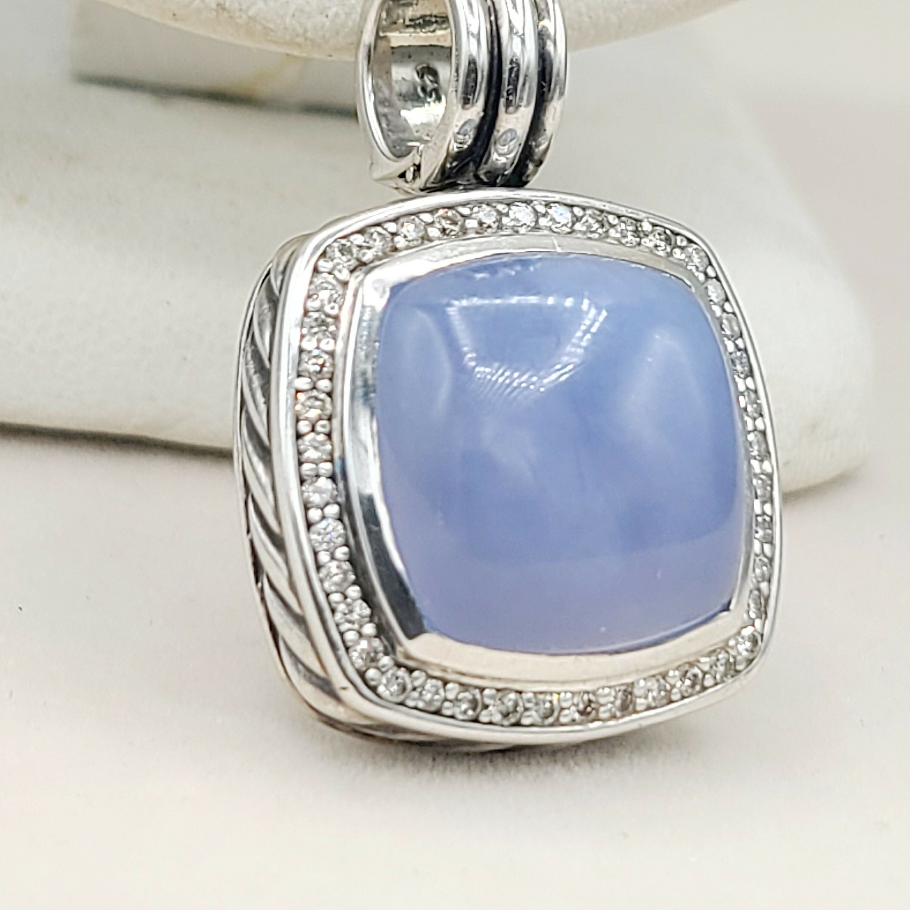 David Yurman Albion Pendant 14mm Chalcedony & Diamonds、mySite、hinf8tx79