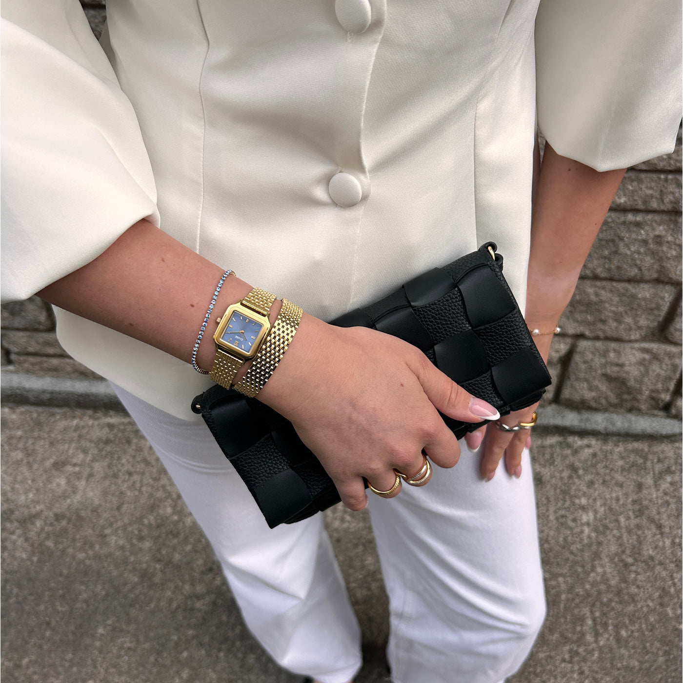 Gracieuse Petite Watch Double Steel, Kyanite Blue, Gold Colour、mySite、botmansion