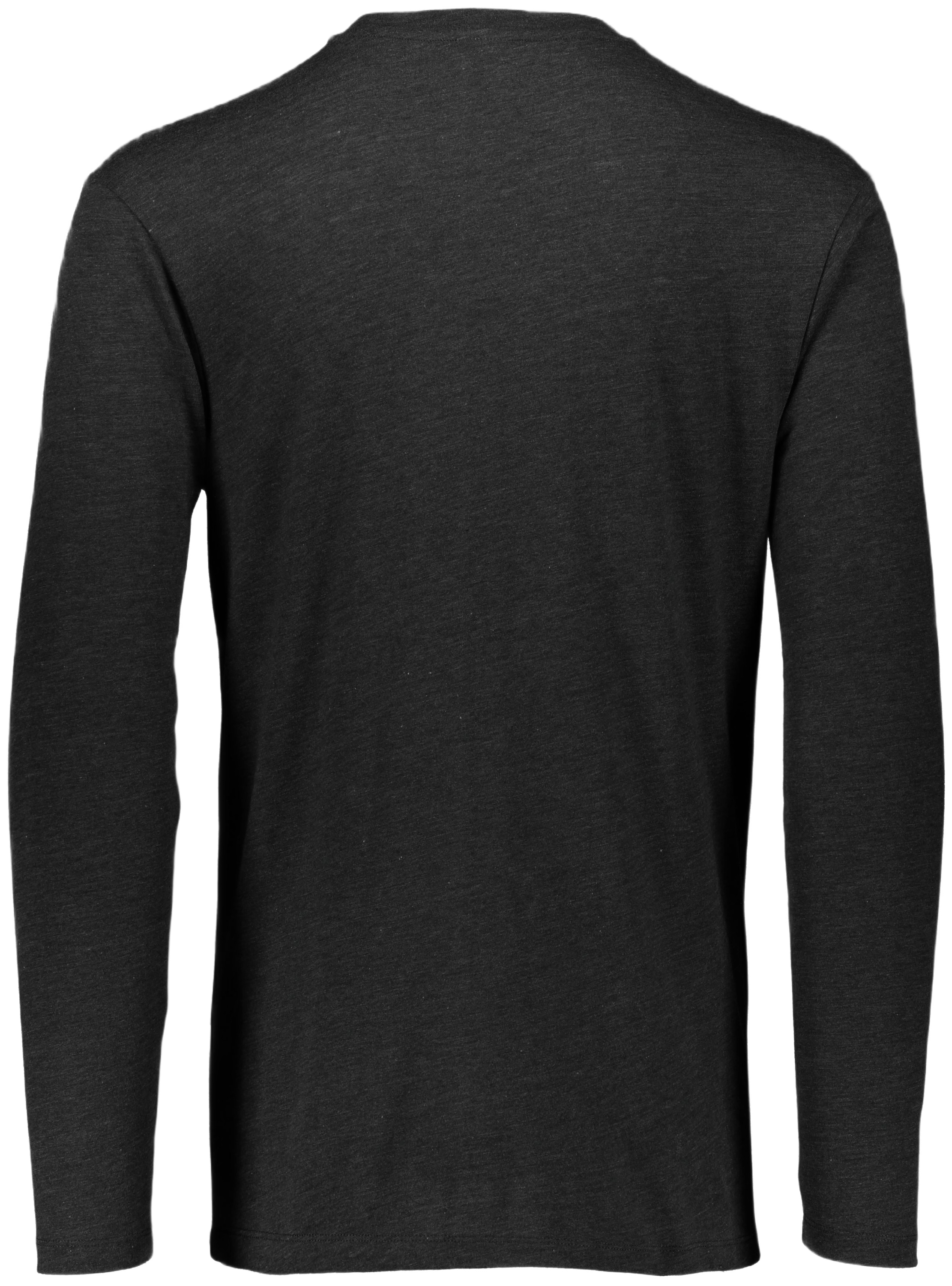 Augusta Youth Long Sleeve Tri-Blend Tee - Black Heather、mySite、noshort