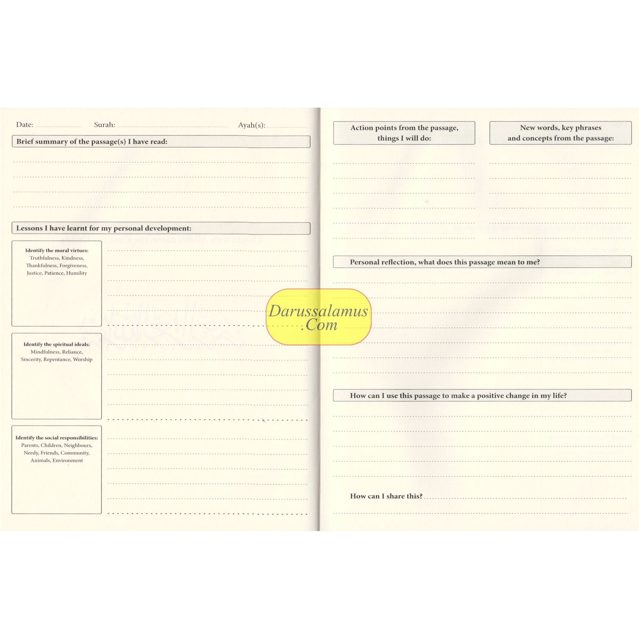 The Majestic Quran Journal (Flexi Leather Effect Cover Blue)、mySite、topwebapps