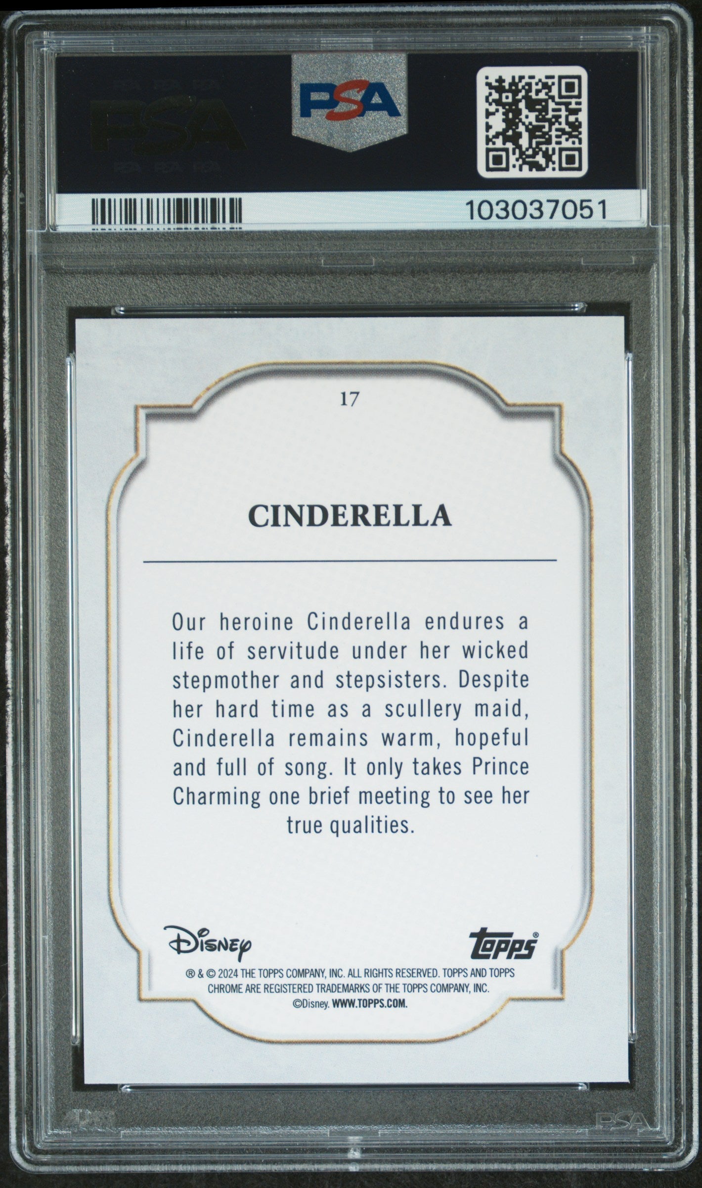 Cinderella #17 PSA 10 Topps Chrome Disney 2024、mySite、waistdrama