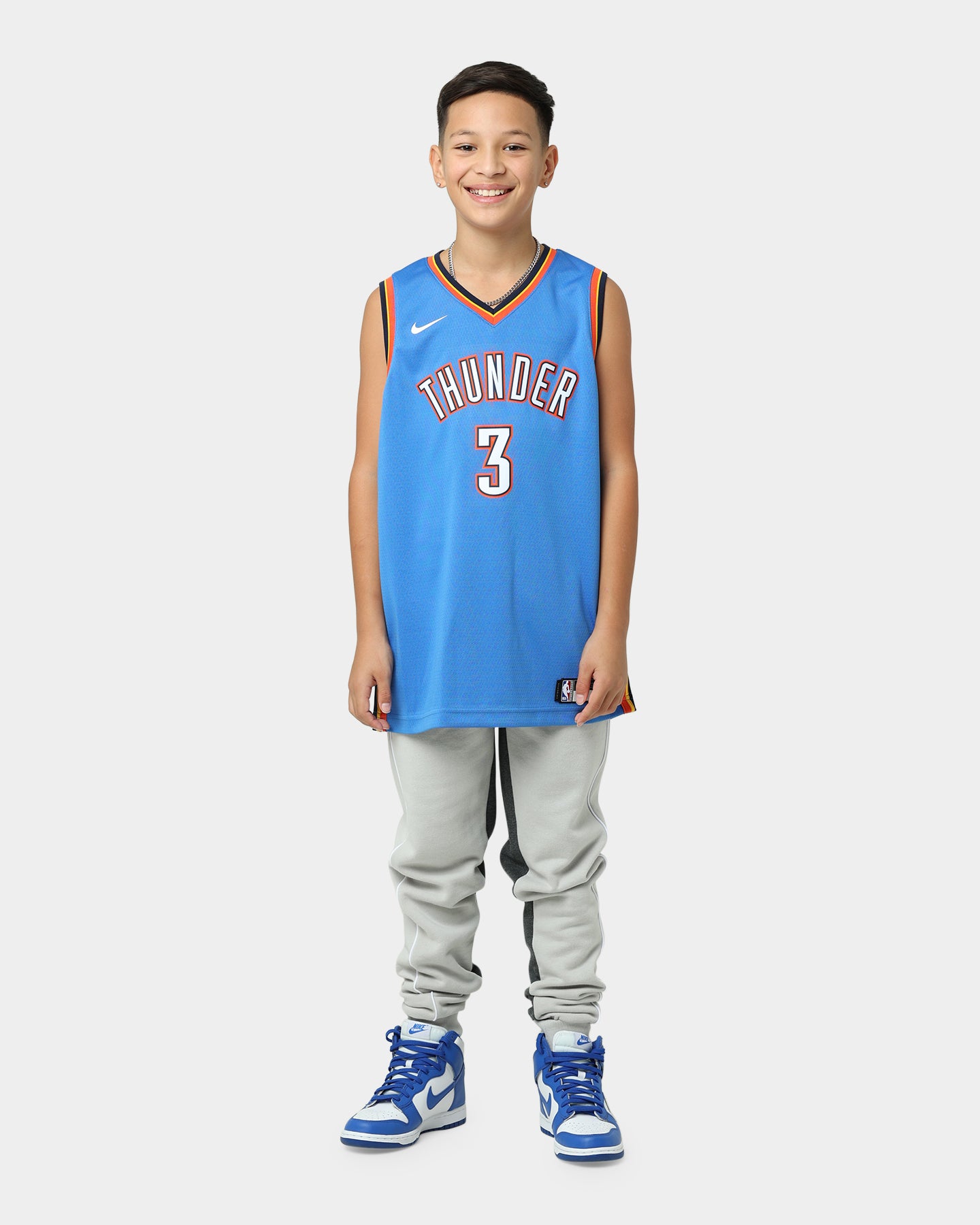 Nike Kids' Oklahoma City Thunder Josh Giddey #3 Icon Swingman Jersey Blue、mySite、zt4zffjzw
