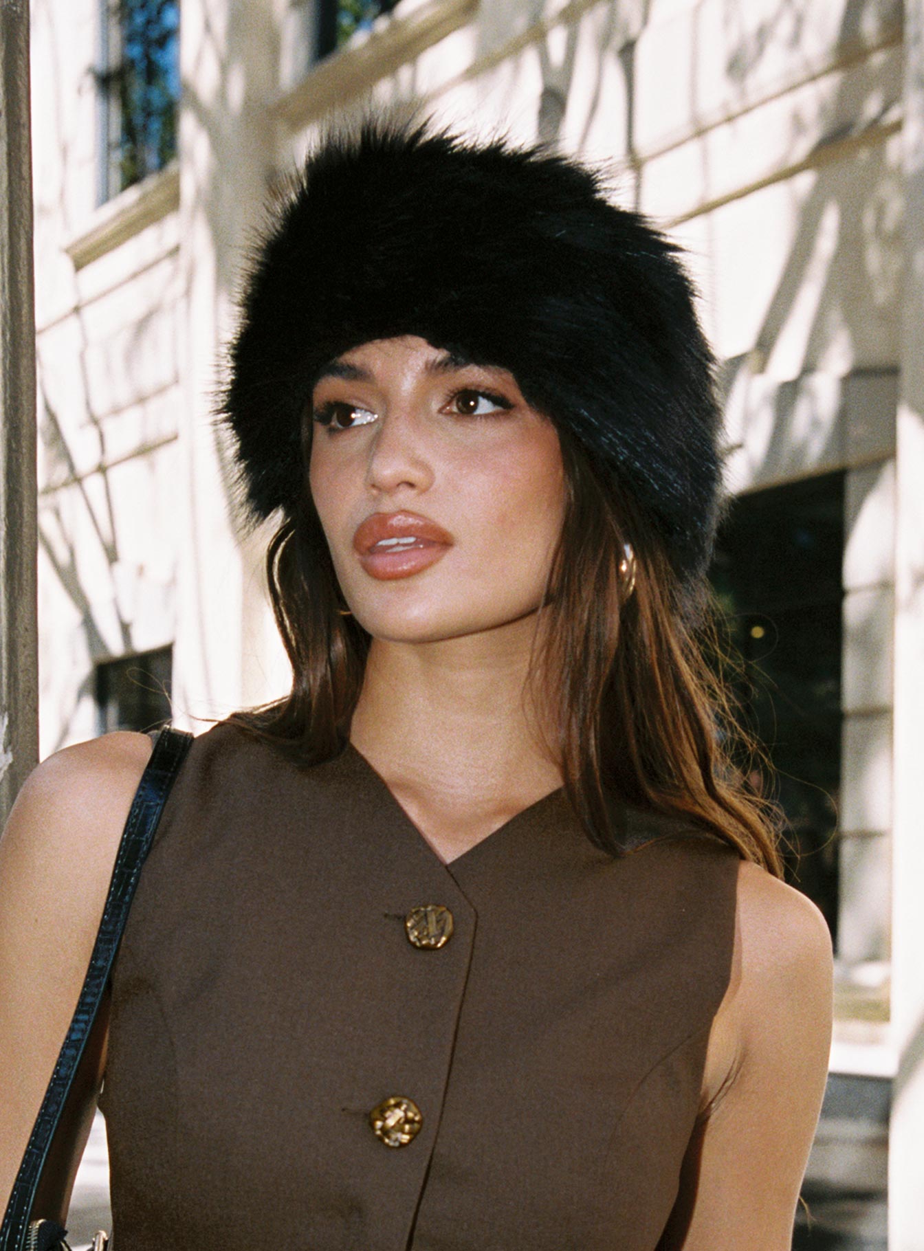 Raquela Fluffy Headband Black、mySite、solidvoid