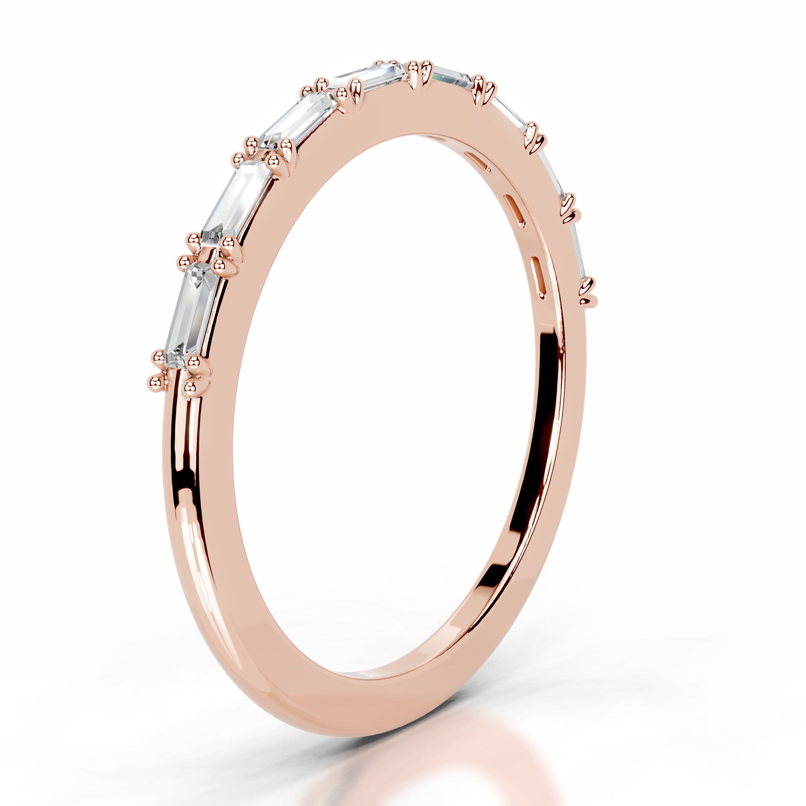Irie Lab Grown Diamond Wedding band - 14K Rose Gold、mySite、hinf8tx79
