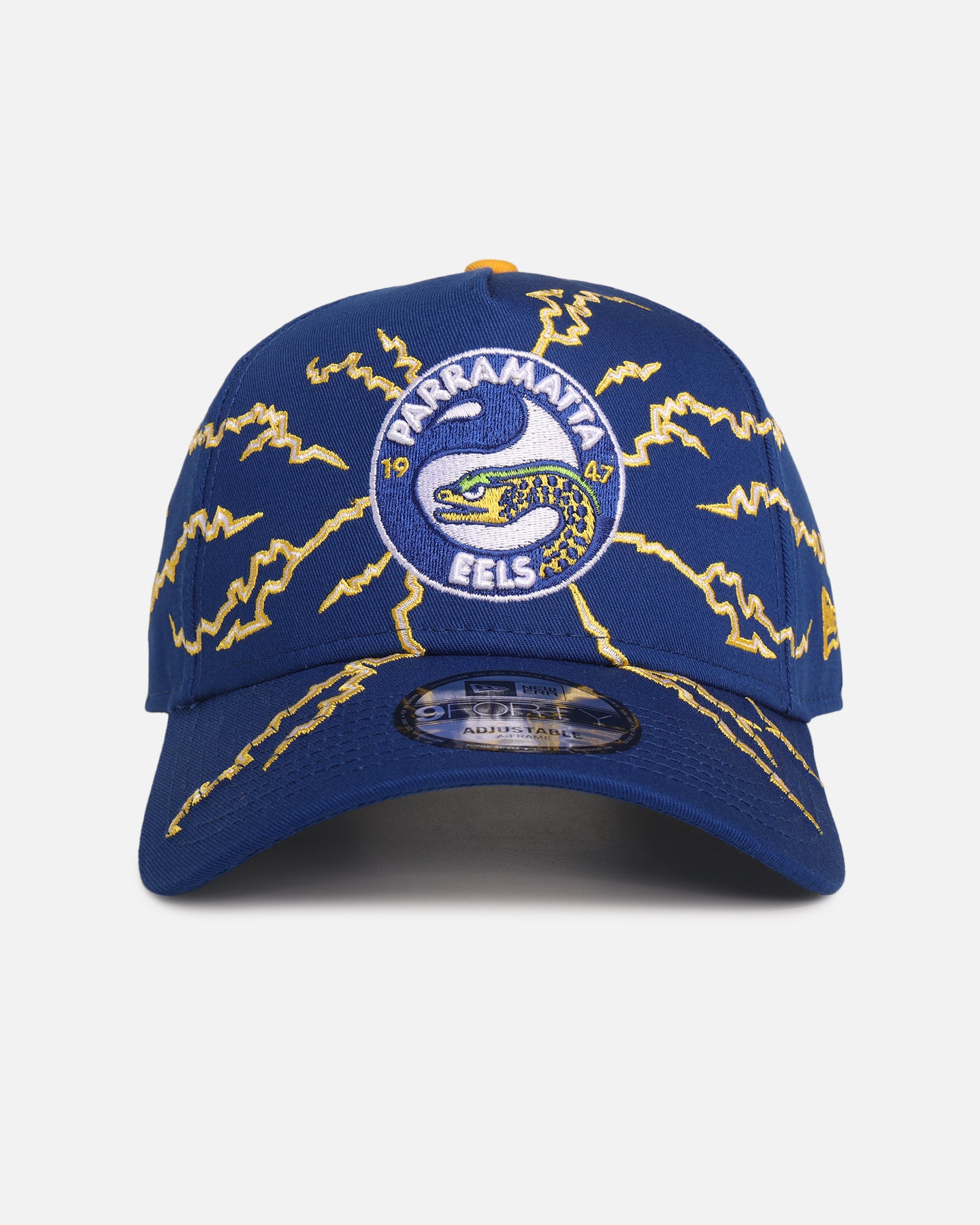 New Era Parramatta Eels 'NRL Electric' 9FORTY A-Frame Snapback Official Team Colour、mySite、zt4zffjzw