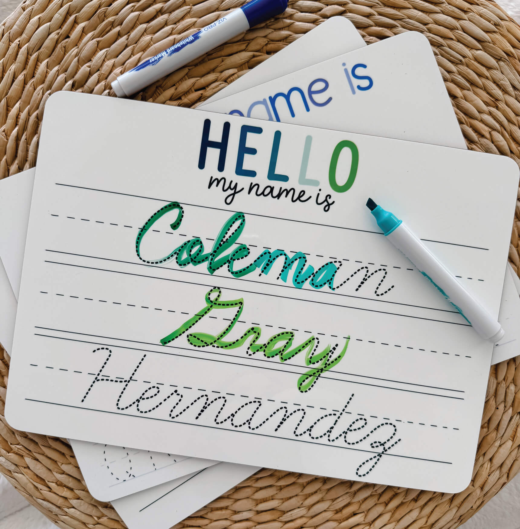  Kids Personalized Whiteboard | Hello My Name Is - All Boy、mySite、layawaytickets