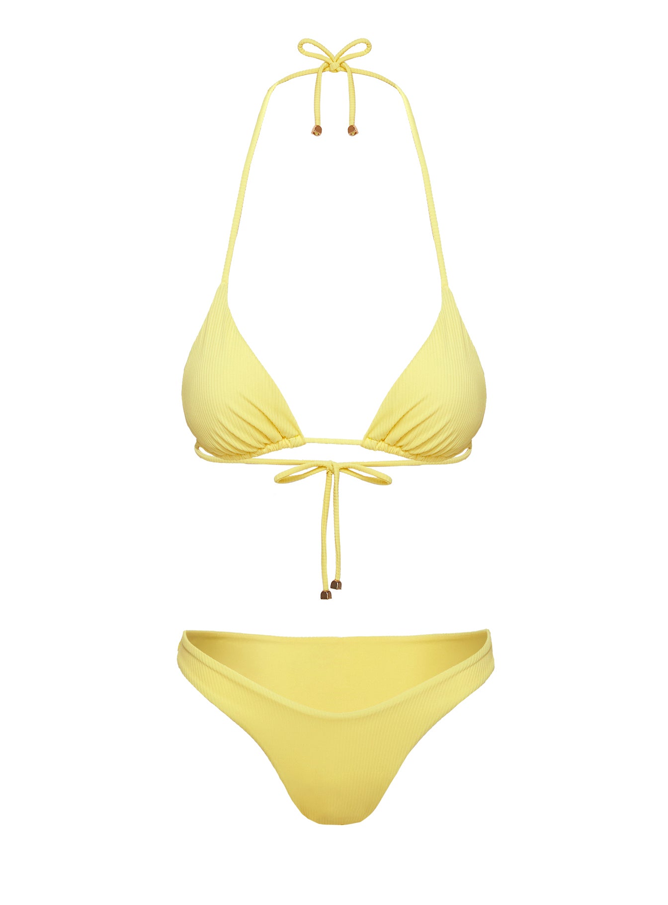 Clifftop High Cut Bikini Bottoms Yellow、mySite、solidvoid
