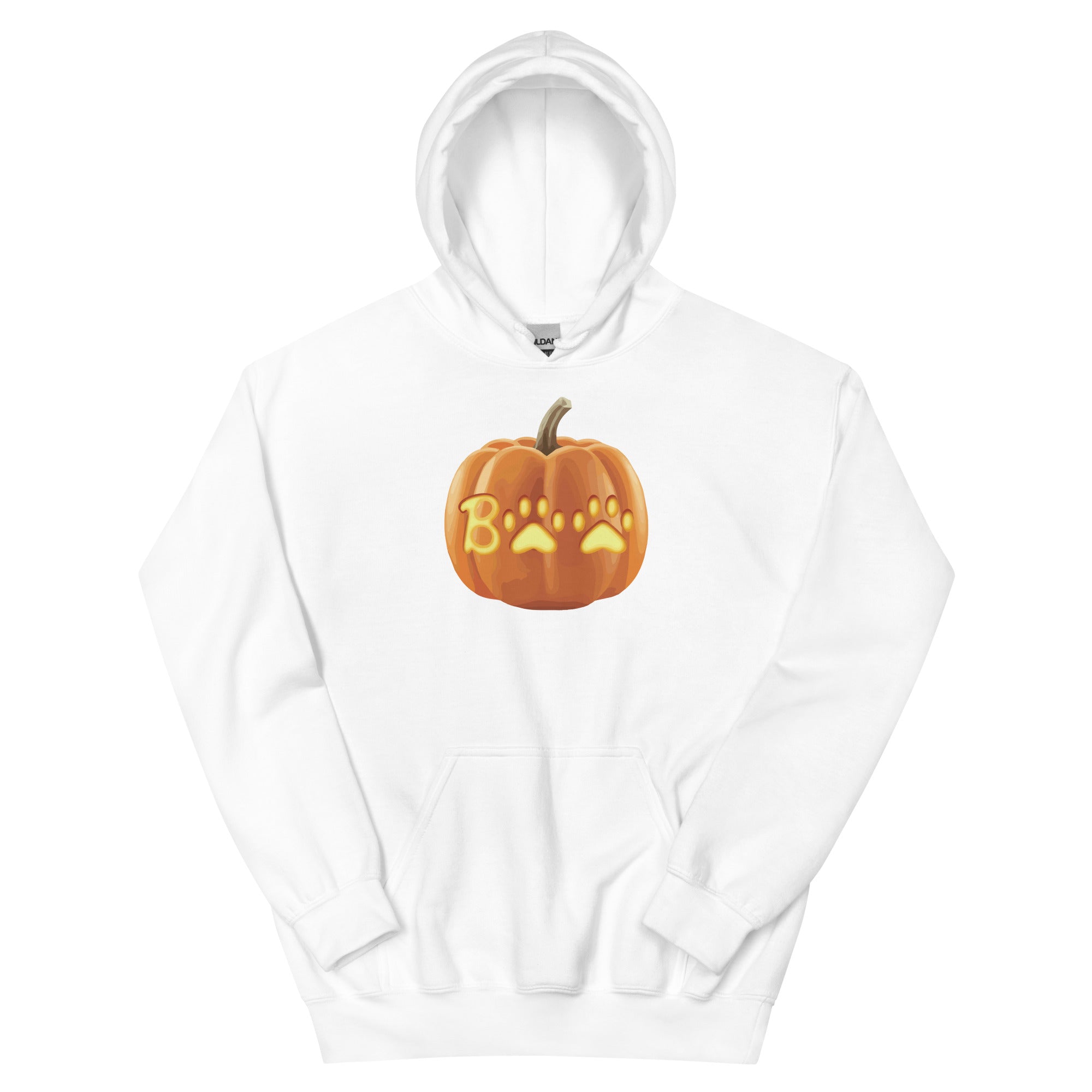 Paw Print Boo Pumpkin Hoodie、mySite、camillekostekn