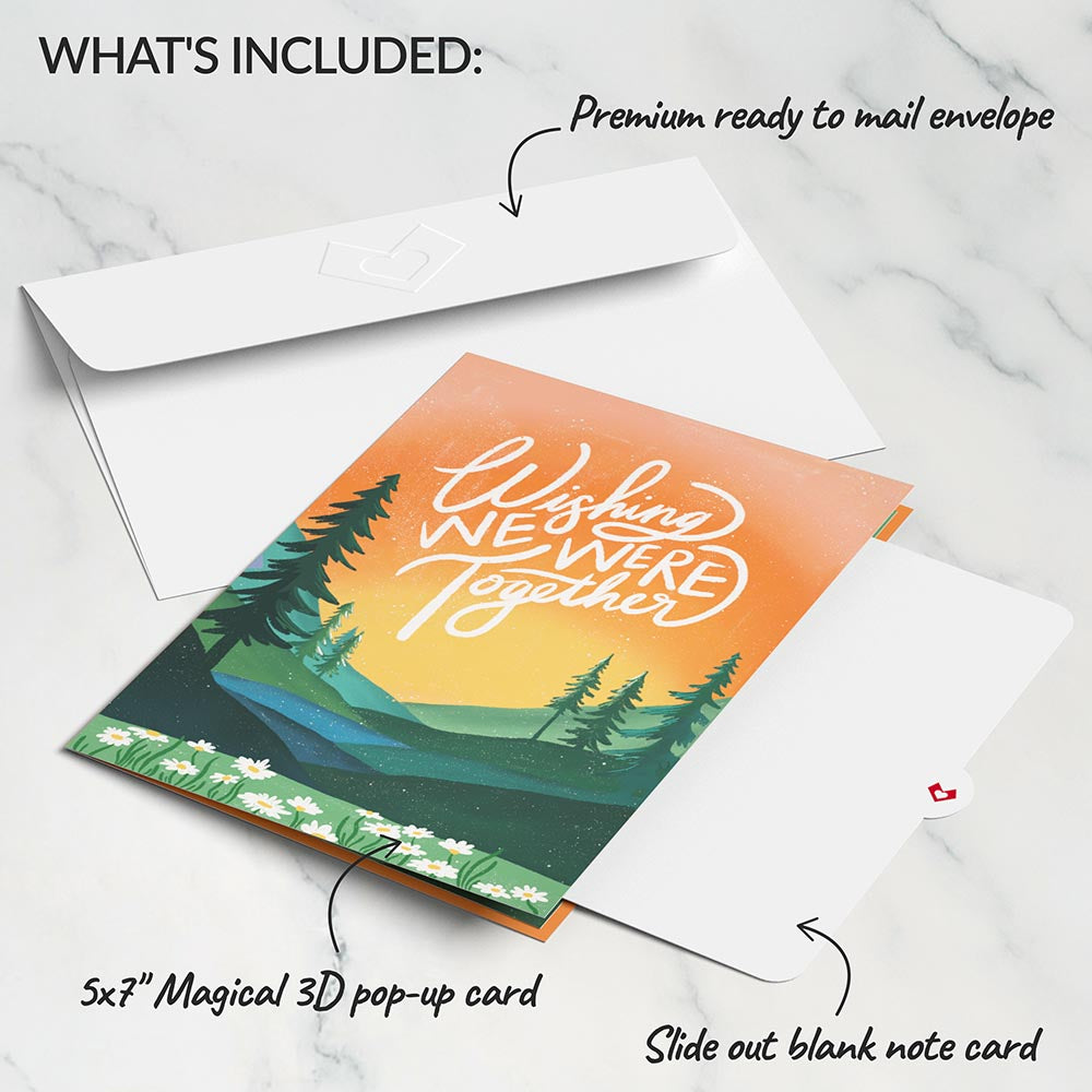 Wishing We Were Together Pop-Up Card、mySite、solidvoid