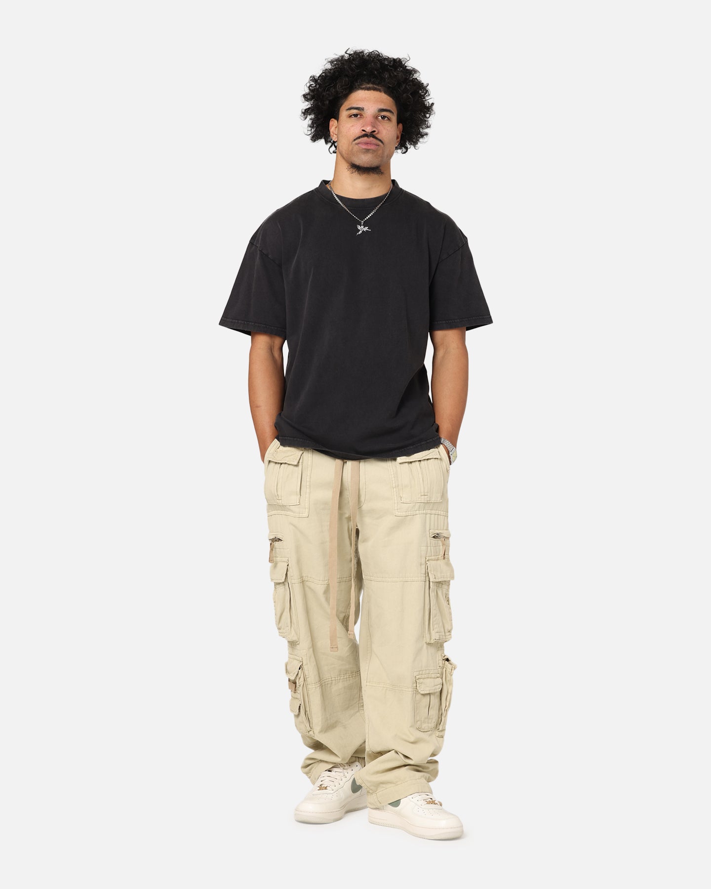 Culture Kings Standard Drop Shoulder T-Shirt Black Acidwash、mySite、zt4zffjzw