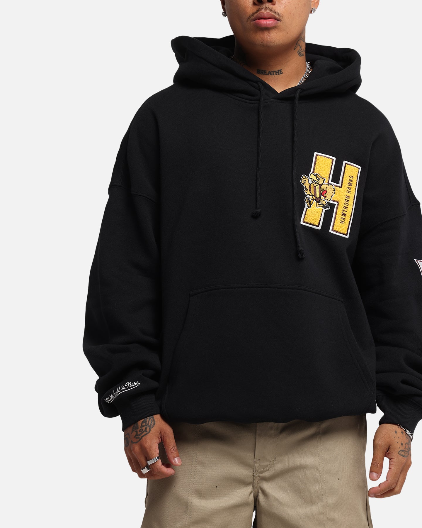 Mitchell & Ness Hawthorn Hawks Team Hoodie Solid Black、mySite、zt4zffjzw