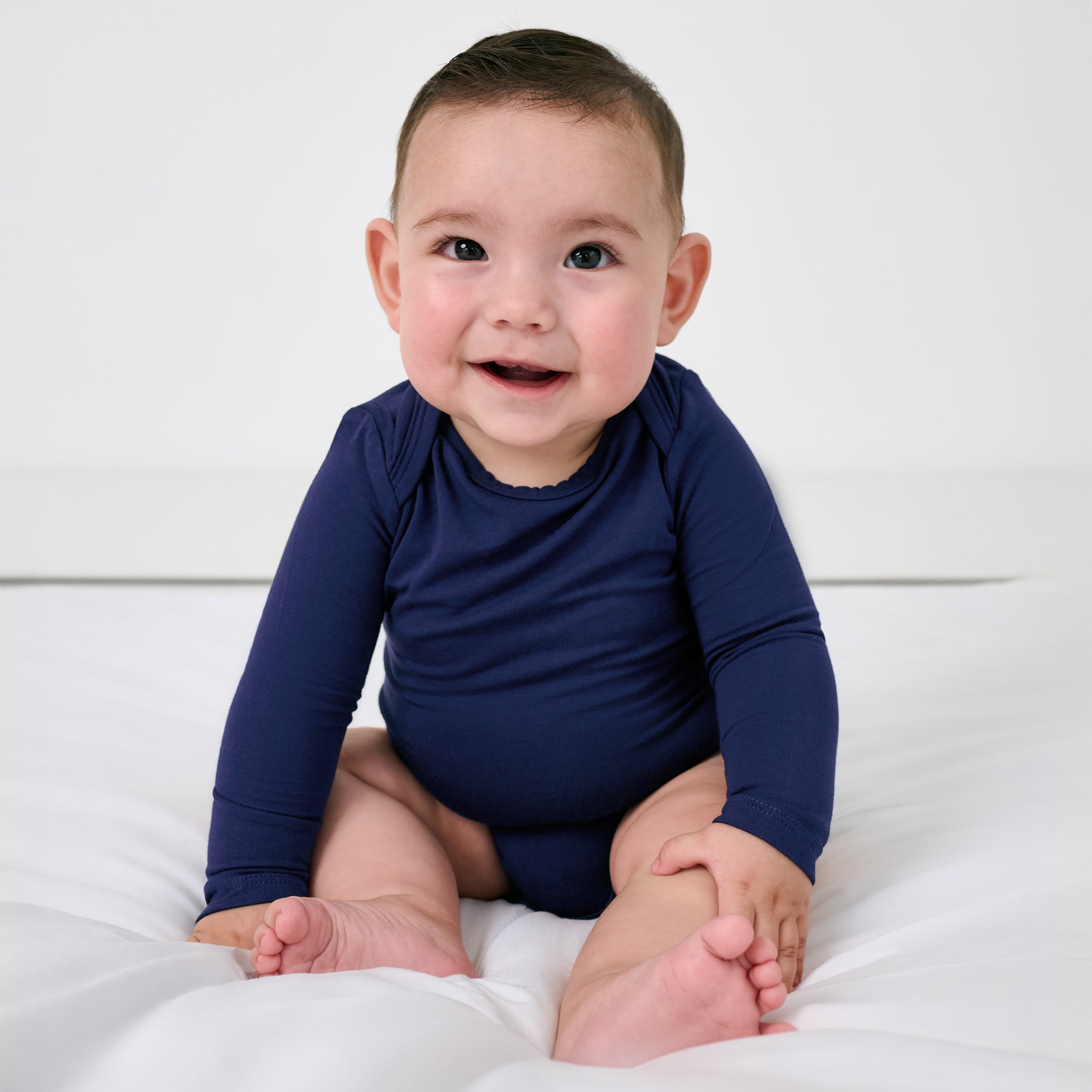 Classic Navy Long Sleeve Bodysuit、mySite、g9winljtr