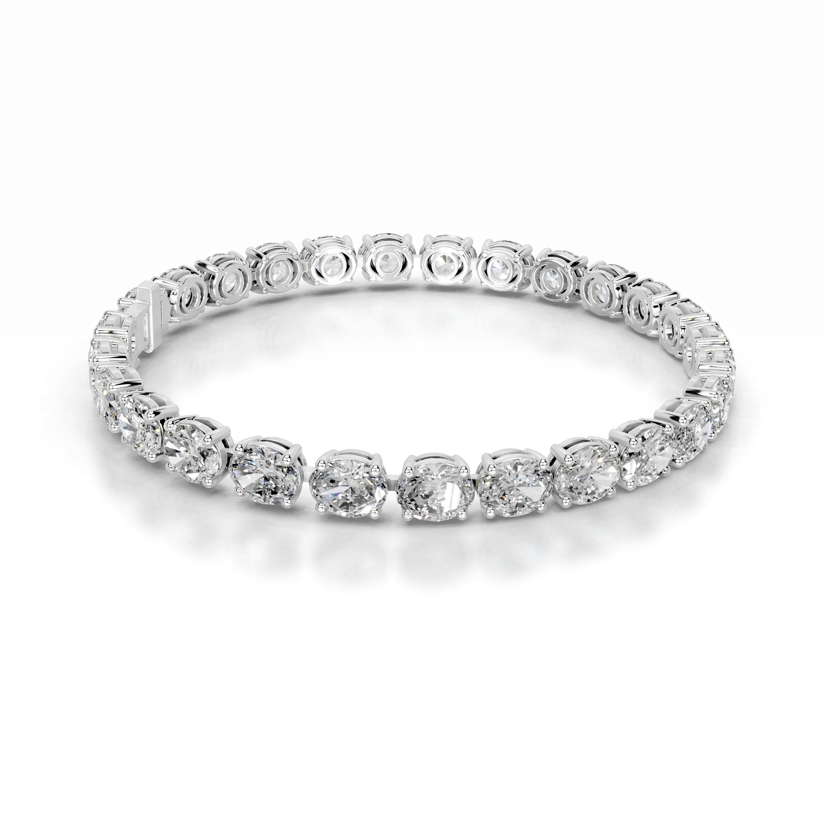 Ruth Lab Grown Diamond Tennis Bracelet (15 Carat) -14K White Gold、mySite、hinf8tx79