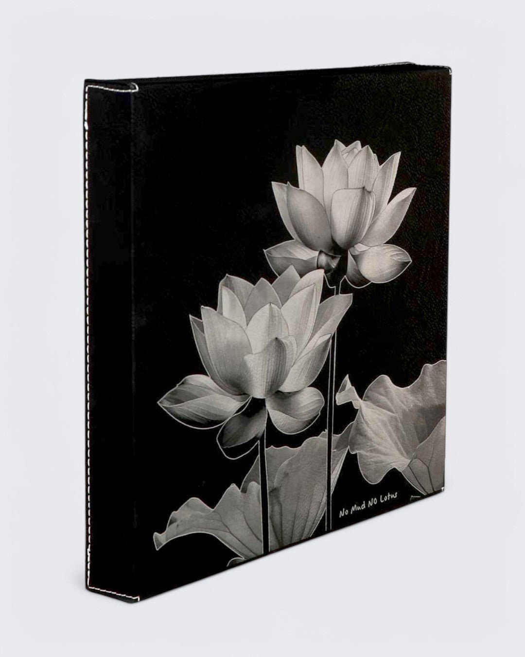 Iridescent Lotus Print on Vegan Leather Wall Art、mySite、topwebapps